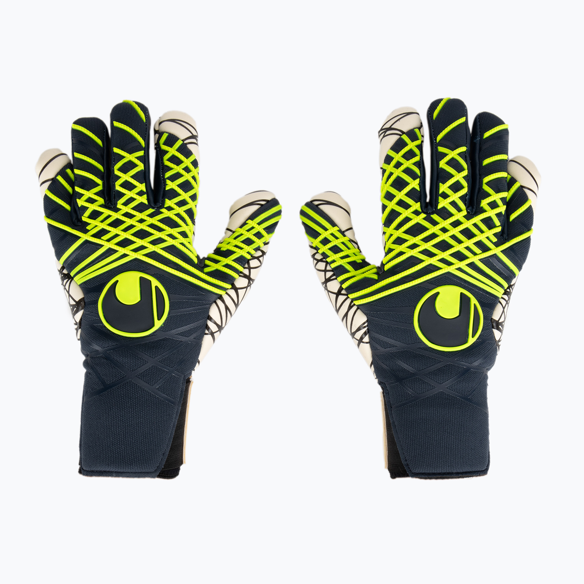 Uhlsport Prediction Ultragrip HN guanti da portiere blu/bianco/giallo fluo (8.5) (Prediction Ultragrip HN 101132801)