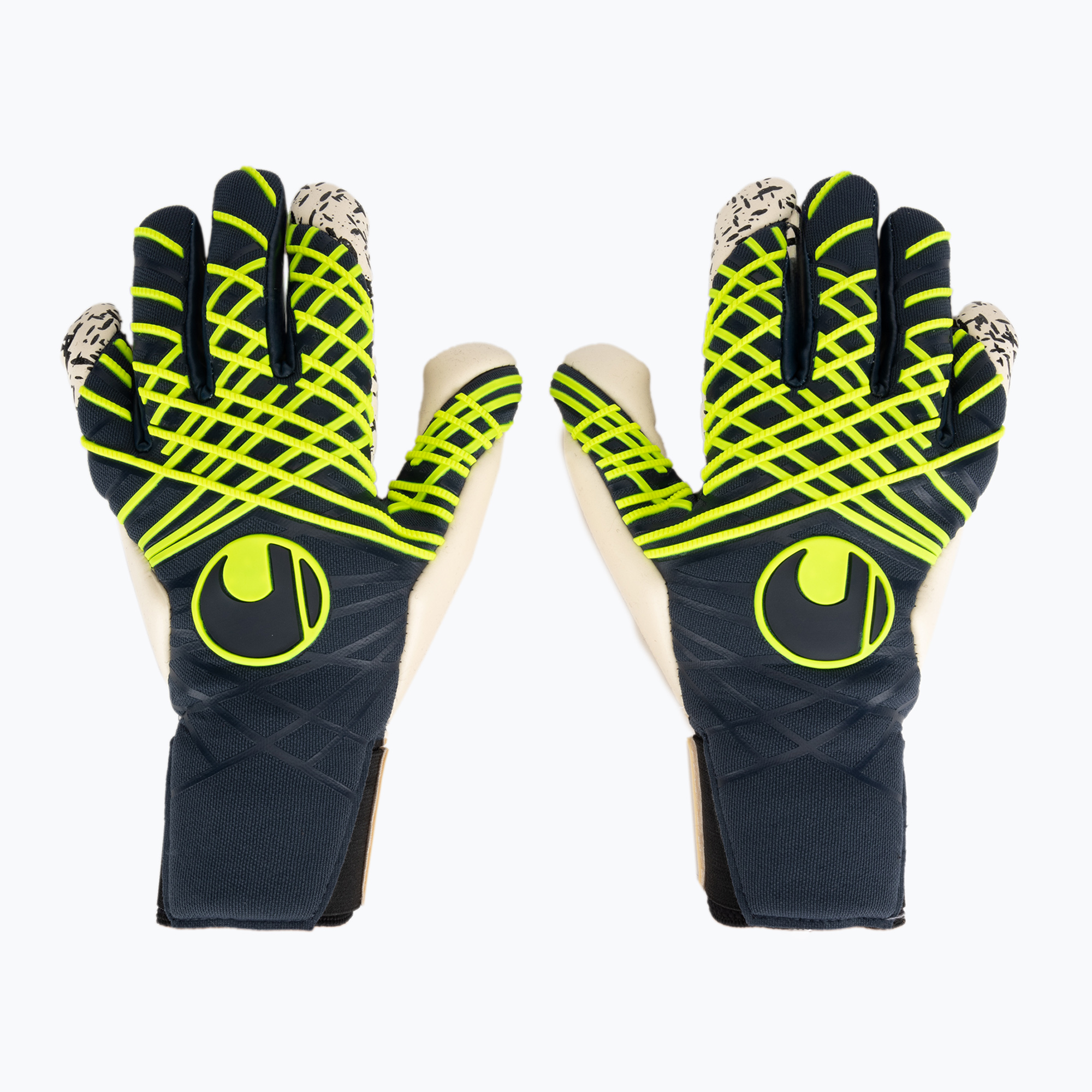 Uhlsport Prediction Flex HN guanti da portiere blu/bianco/giallo fluo (10) (Prediction Flex HN 101133101)