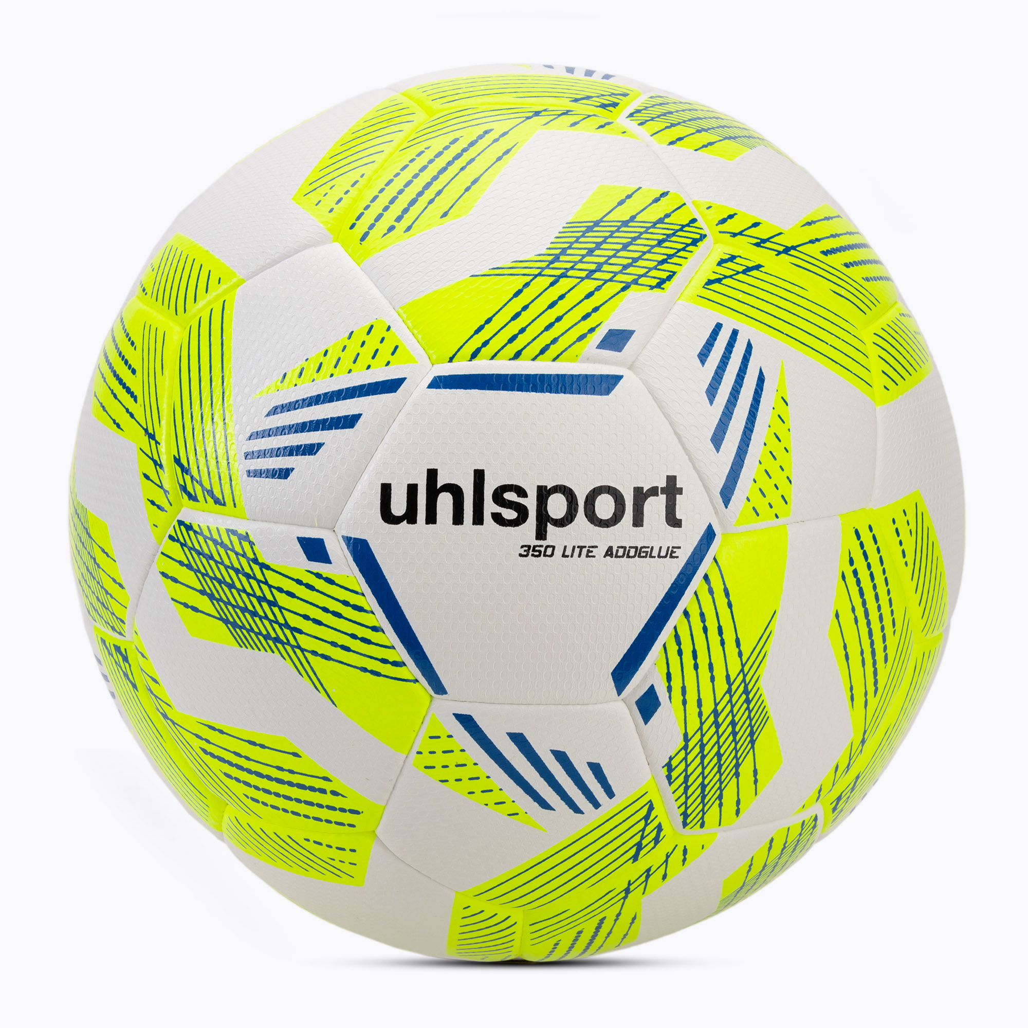 Calcio uhlsport 350 Lite Addglue bianco / giallo fluo / blu scuro dimensioni 5 (5) (350 Lite Addglue 100177001)