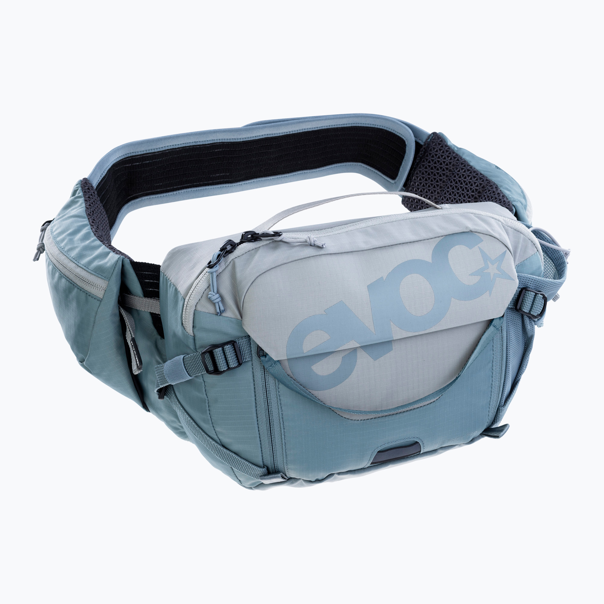 EVOC Hip Pack Pro 3 l rene da bicicletta con serbatoio da 1,5 l pietra/acciaio (3+1.5 l) (Hip Pack Pro 3 + 1.5 102613138)
