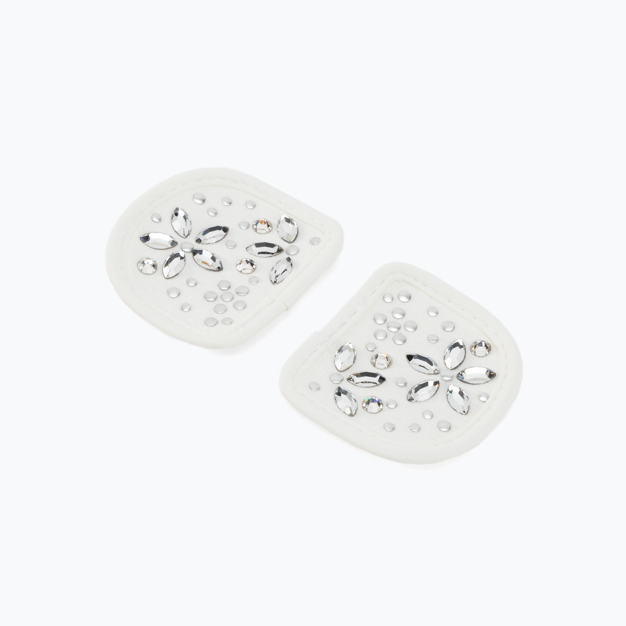 Hauke Schmidt Toppe MagicTack Fiore bianco per guanti da equitazione (MagicTack Patches Flower 0111-399-01-Flo)