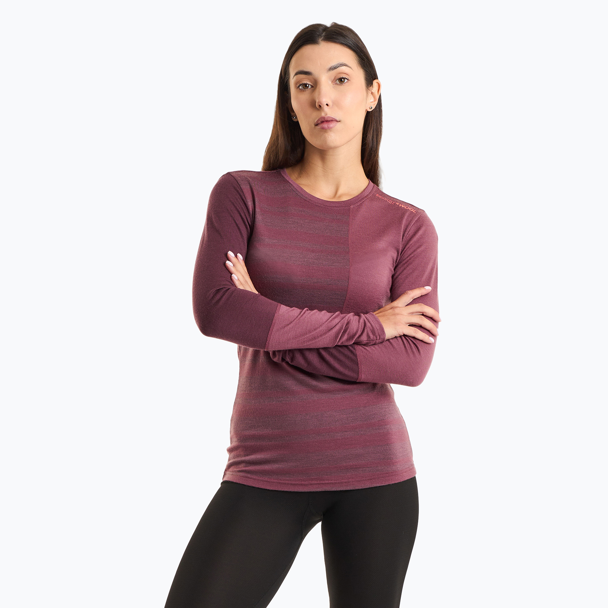 Manica lunga termica da donna ORTOVOX 185 Rock'N'Wool mountain rose (XS) (185 Rock'N'Wool LS 8415200033)