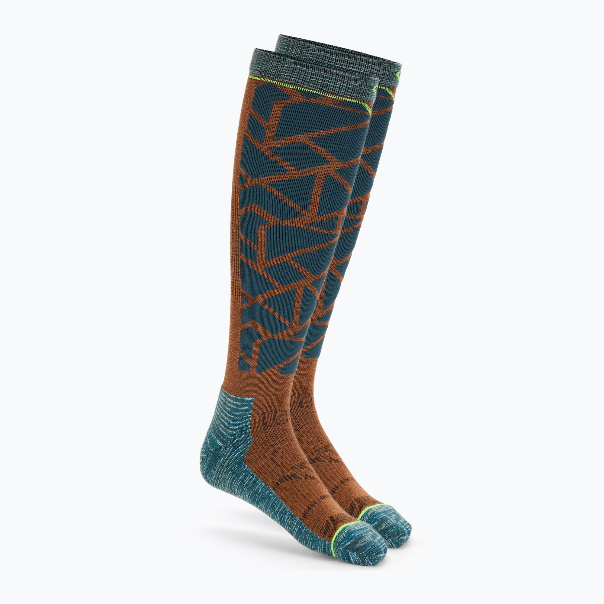 Calze da paracadutismo da uomo ORTOVOX Ski Tour Comp Long dark pacific (45-47 EU) (Ski Tour Comp Long 5489500005)