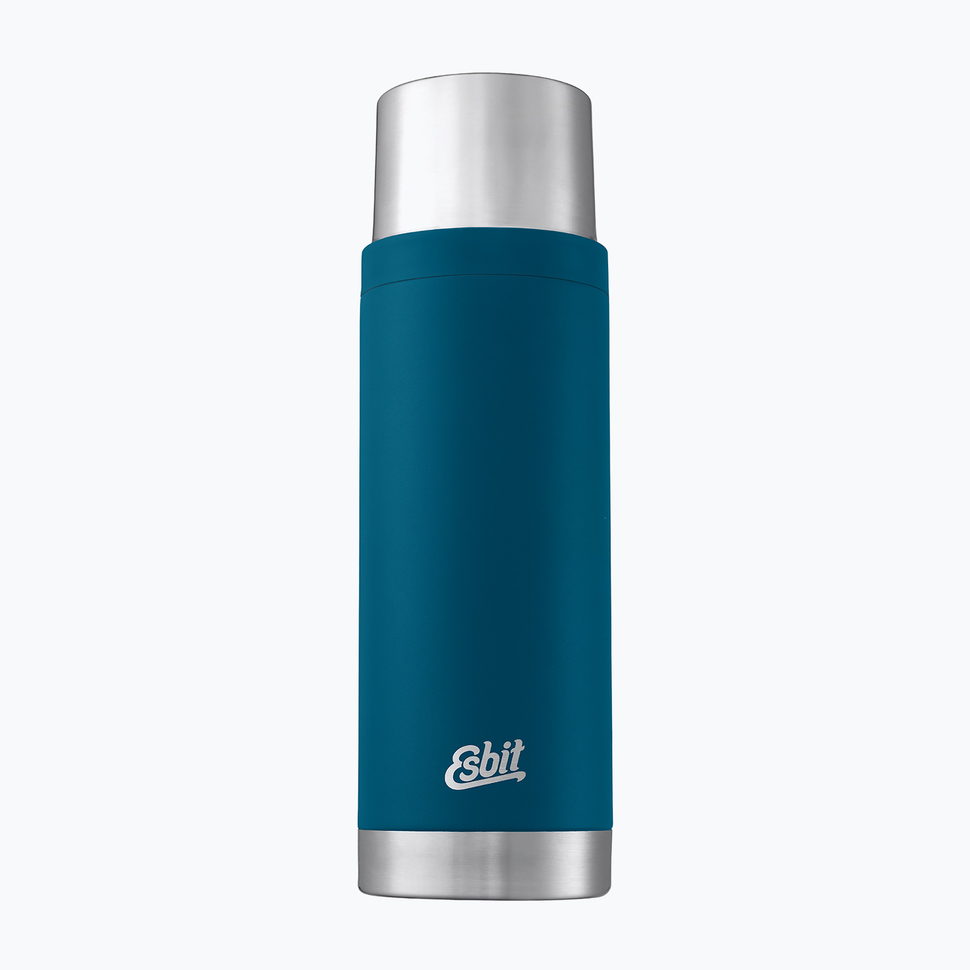 Esbit Sculptor Fiaschetta sottovuoto in acciaio inox da 1000 ml in pile blu (1 l) (Sculptor Stainless Steel Vacuum Flask VF1000SC)