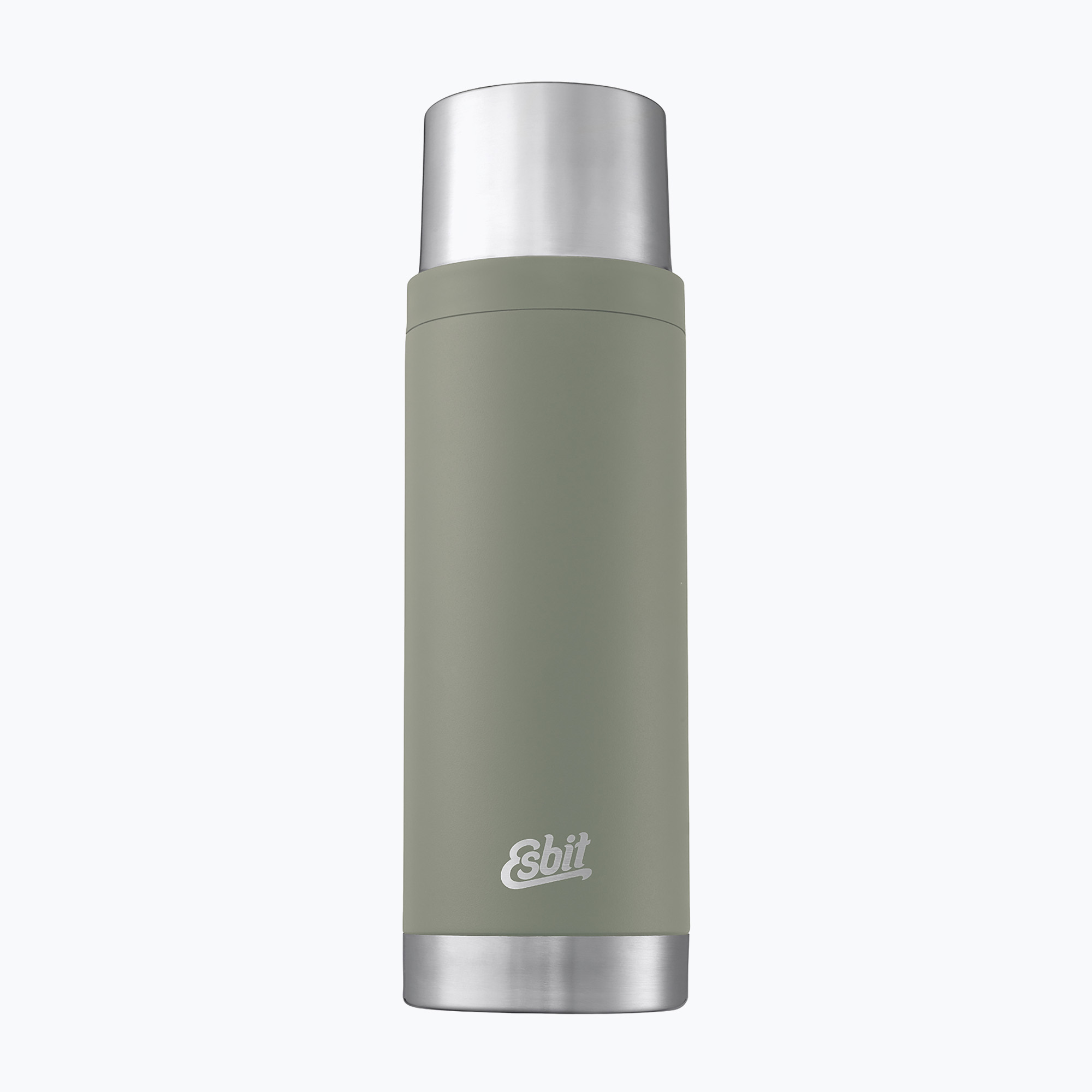 Esbit Sculptor Fiaschetta sottovuoto in acciaio inox 1000 ml grigio pietra (1 l) (Sculptor Stainless Steel Vacuum Flask VF1000SC)
