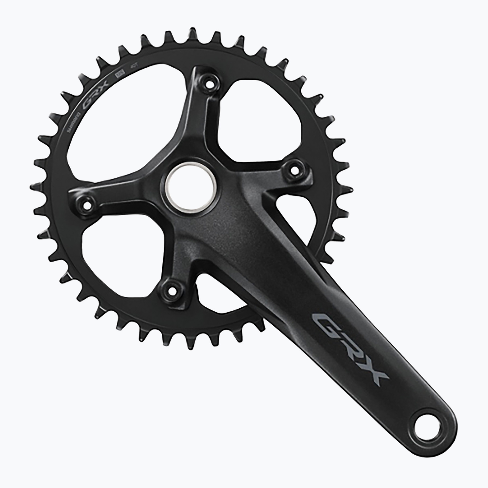 Guarnitura Shimano GRX FC-RX610-1 40T 12rz 172,5mm nero (40T / 172.5mm) (FC-RX610-1 EFCRX6101DXB0)