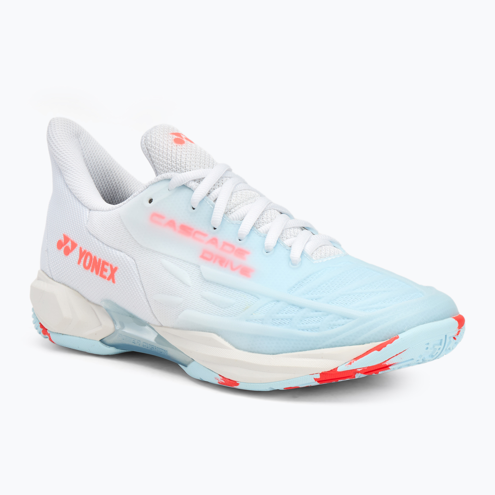Scarpe da donna YONEX Cascade Drive 2 bianco/blu acqua (39.5 EU) (Cascade Drive 2 SBCD23_1WW38)