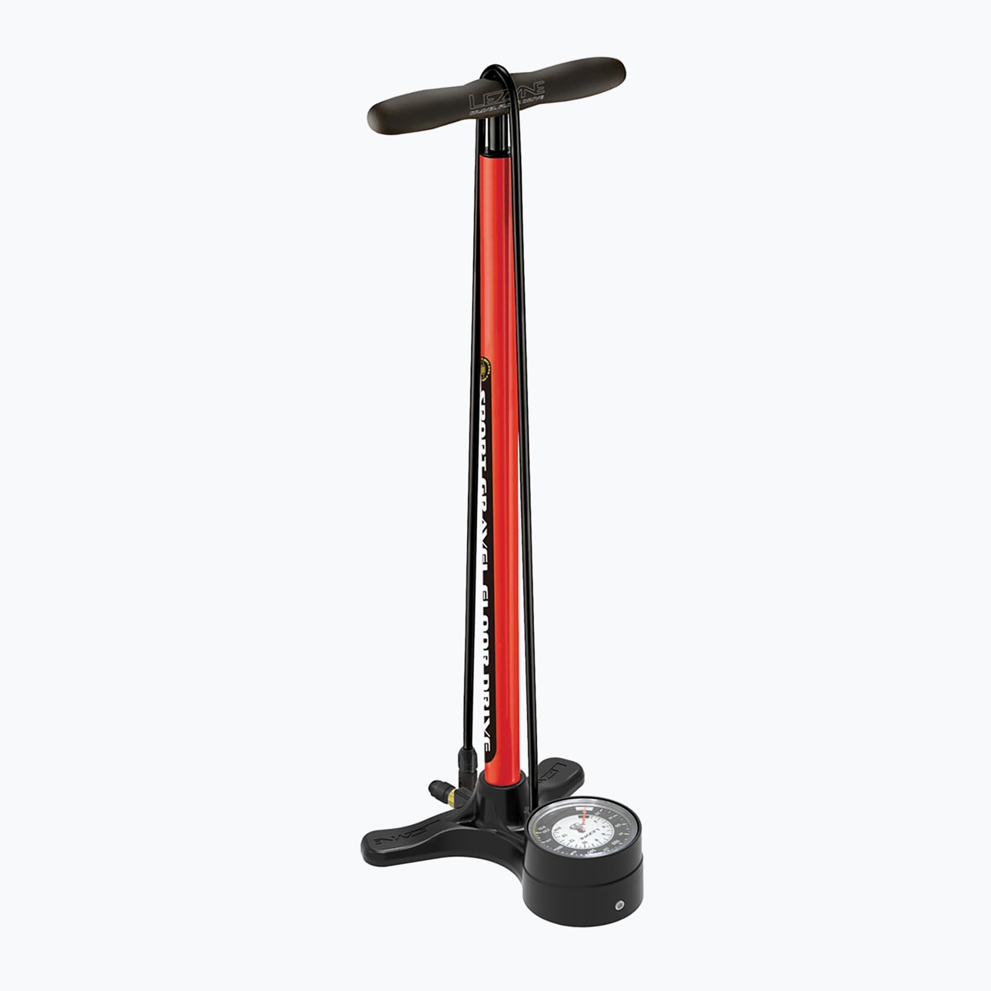 Lezyne Sport Gravel Drive Abs-1 Pro Chuck pompa da bicicletta rossa (623 mm) (Sport Gravel Drive ABS-1 Pro Chuck 100psi 1-FP-SPGRVL-V115)