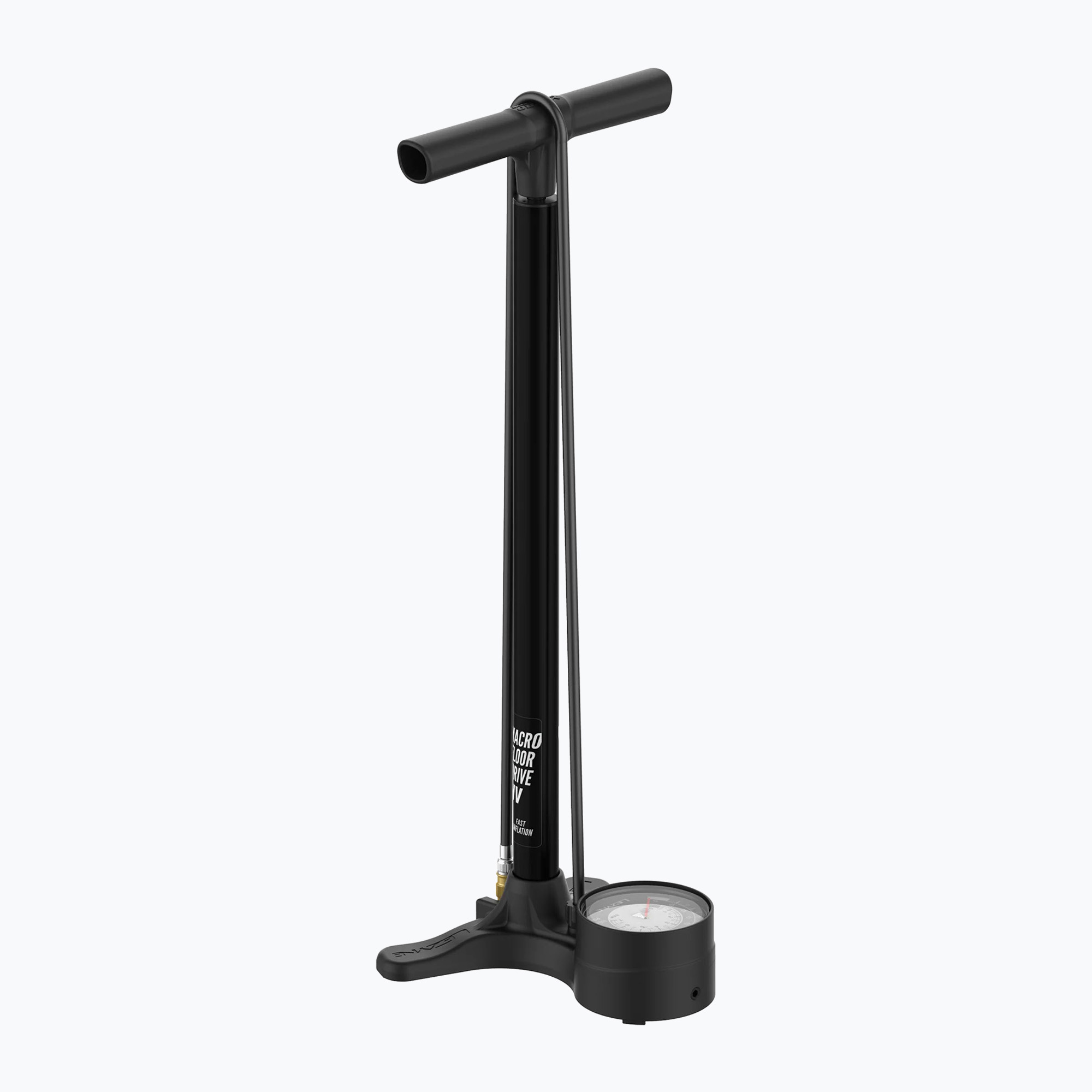 Pompa da bicicletta Lezyne Macro HV Floor Drive ABS 100psi nero piatto