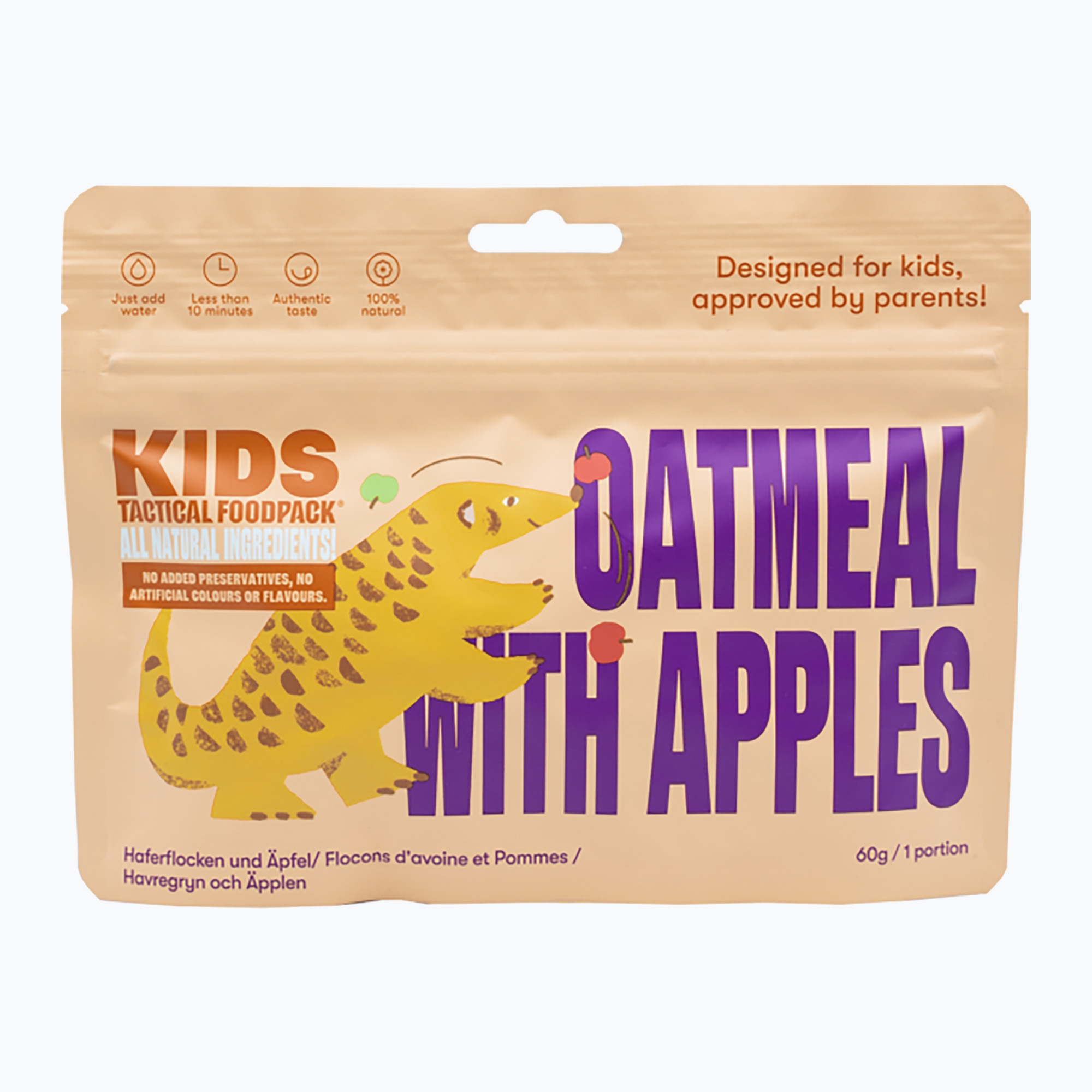 Cibo liofilizzato Tactical Foodpack Kids Farina d'avena con mele 200 g (60 g) (Kids Oatmeal with Apples TFP-10946)