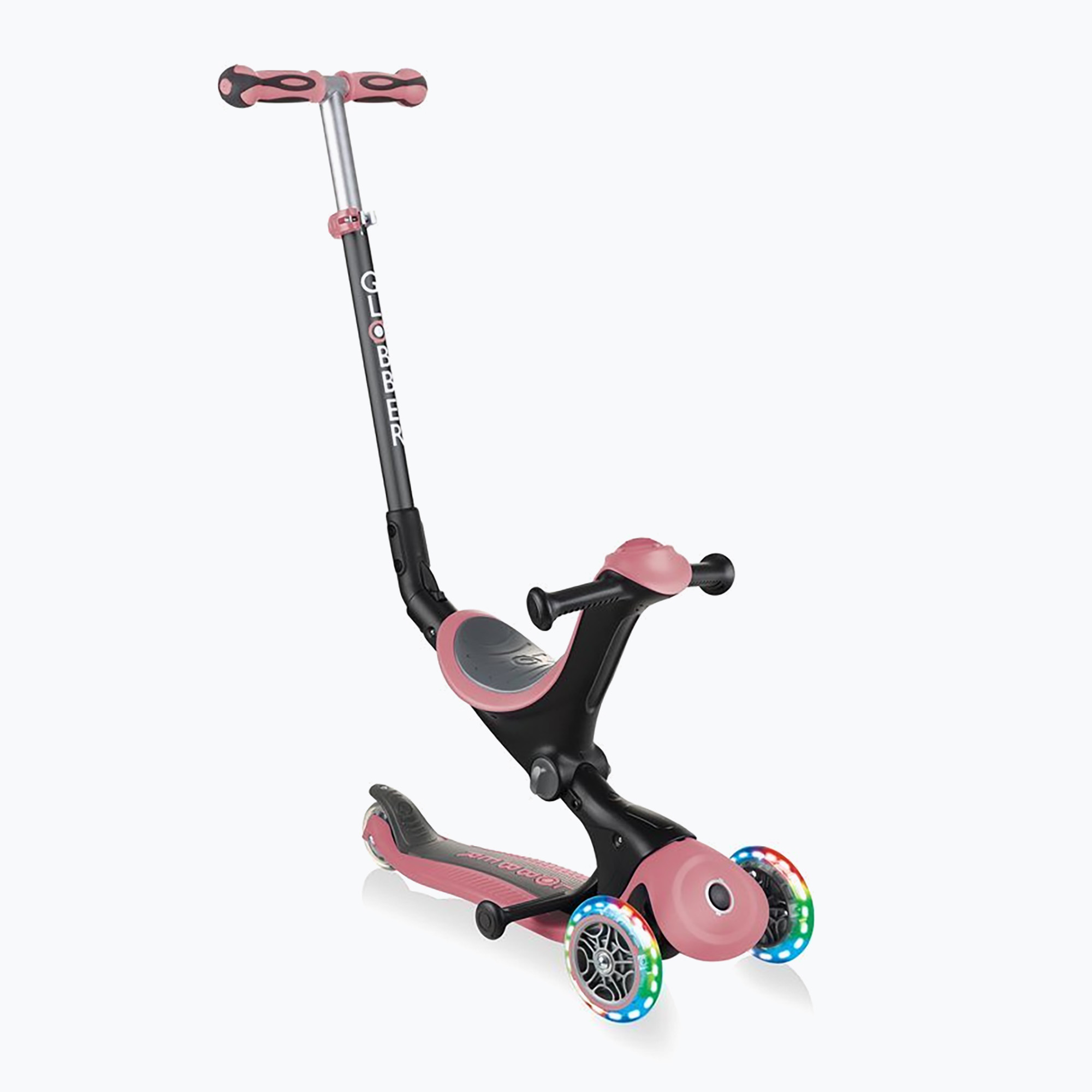 Globber Go.Up Deluxe Lights triciclo per bambini rosa pastello intenso (Go.Up Deluxe Lights 646-210)