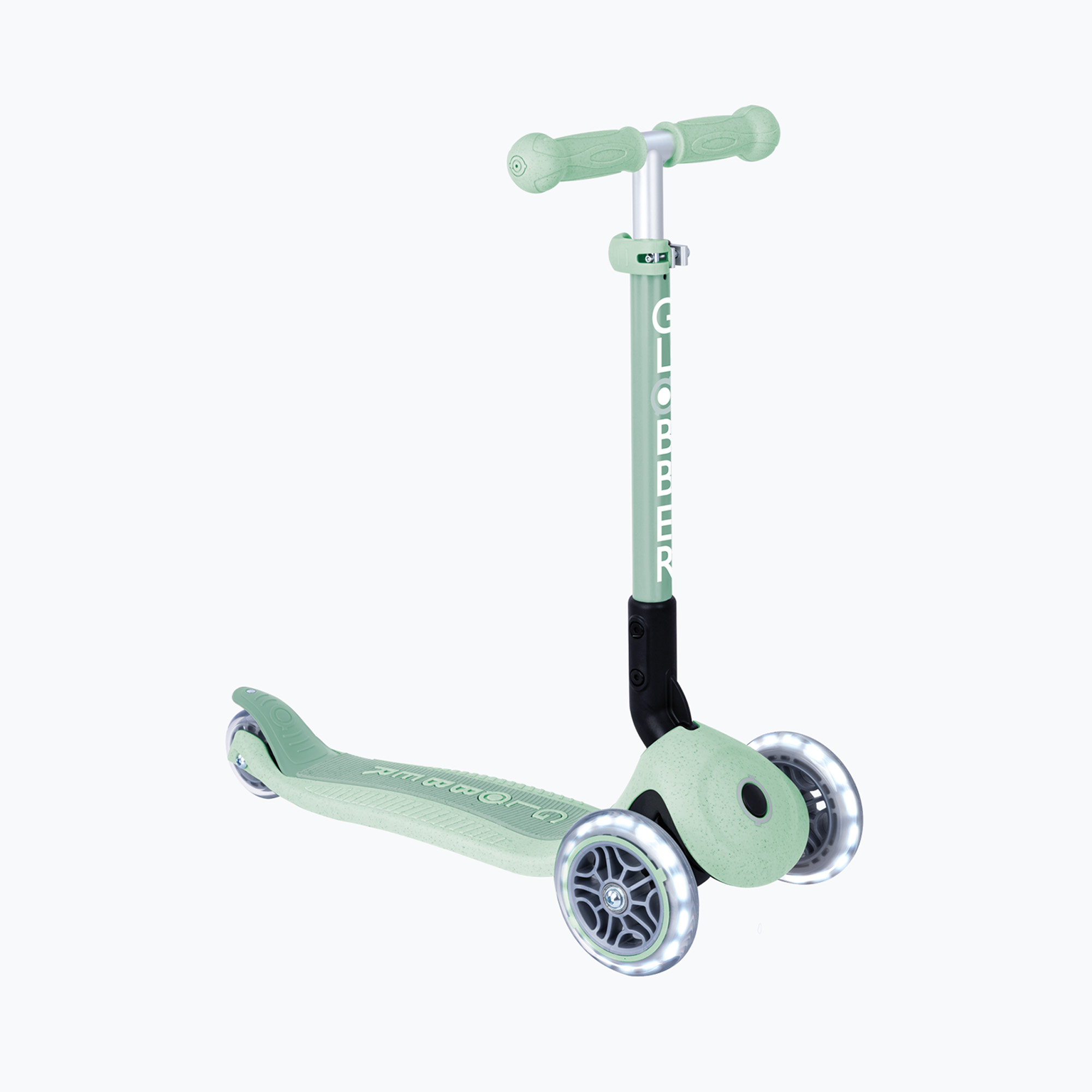 Globber Junior Pieghevole Luci Eco pistacchio monopattino triciclo per bambini