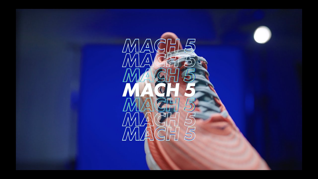 Scarpe da corsa da donna HOKA Mach 5 ceramica/primula della sera