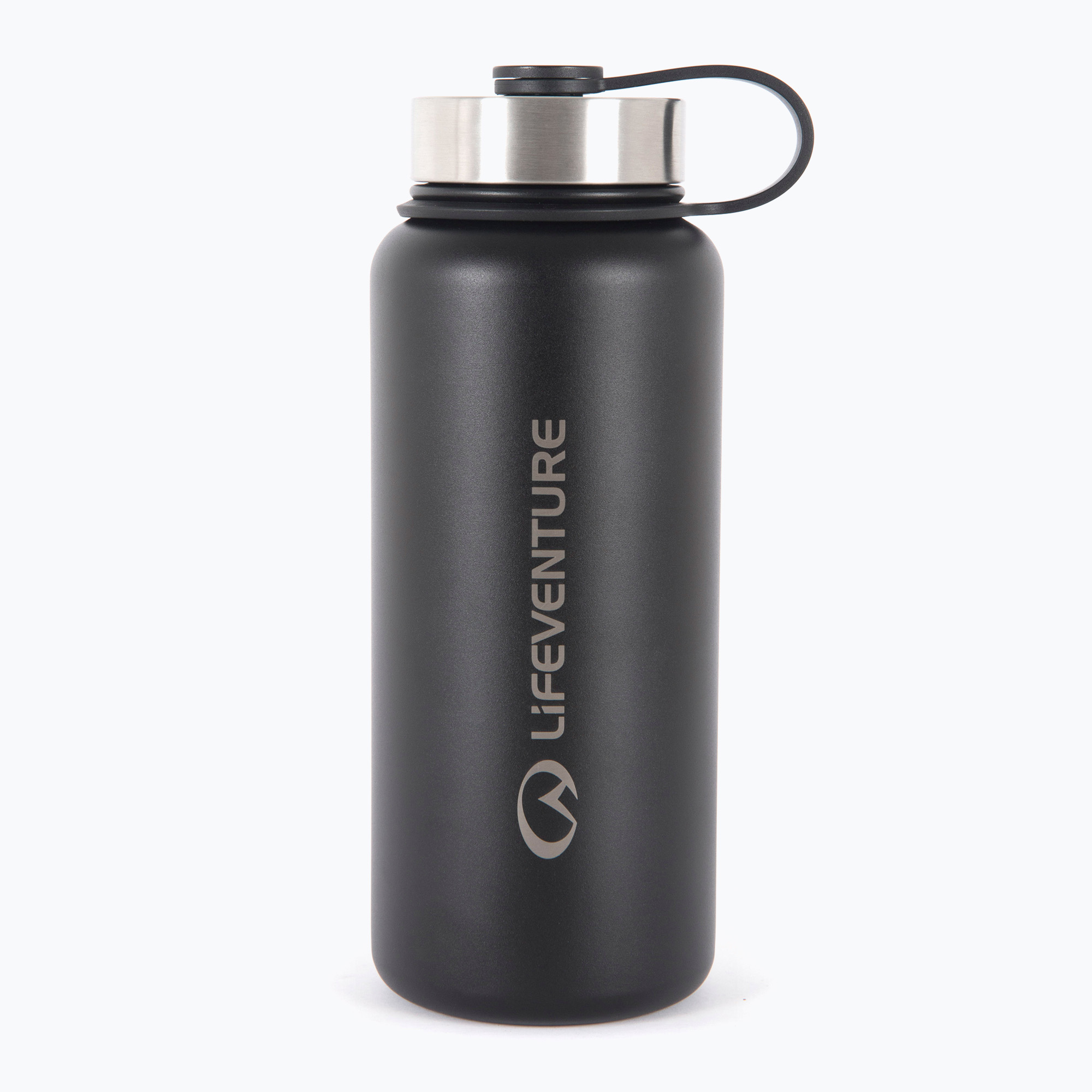 Lifeventure Borraccia in acciaio inox 1000 ml bottiglia termica nera (1000 ml) (Stainless Steel Flask LM74436)