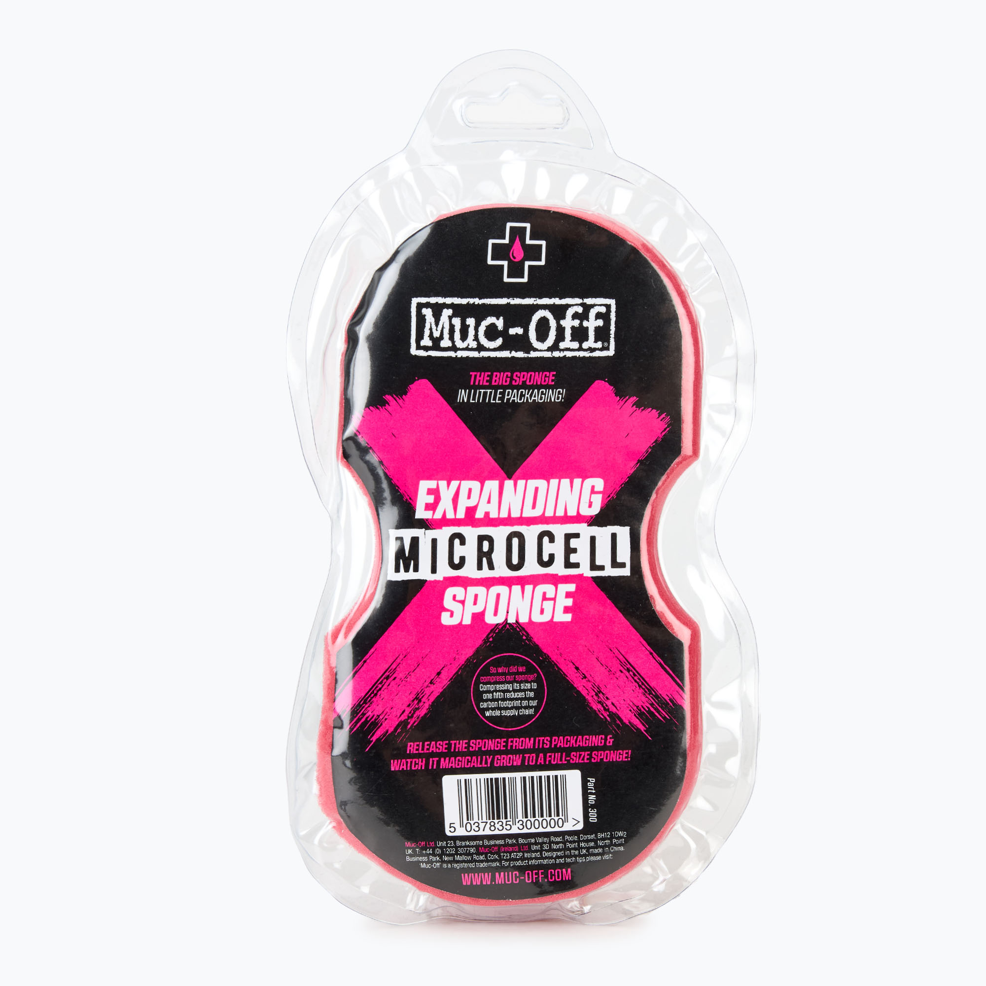 Muc-Off Spugna rosa espandibile per il lavaggio delle biciclette (Expanding Pink Sponge 300)