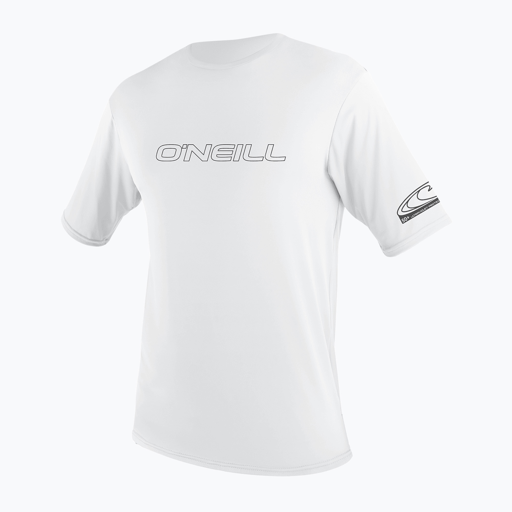 Camicia da bagno da uomo O'Neill Basic Skins Sun Shirt bianco (M) (Basic Skins Sun Shirt 3402-025)