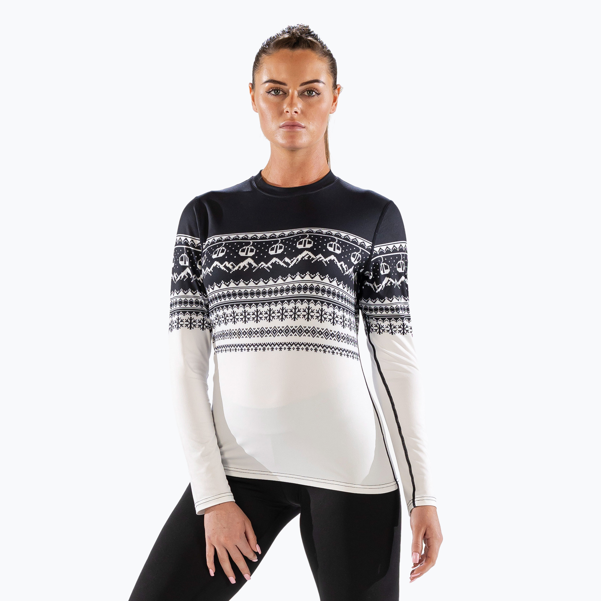 Surfanic Cozy CarbonDri Limited Edition Crew Neck Donna manica lunga termica nera (S) (Cozy CarbonDri Limited Edition Crew Neck SWU2601020)