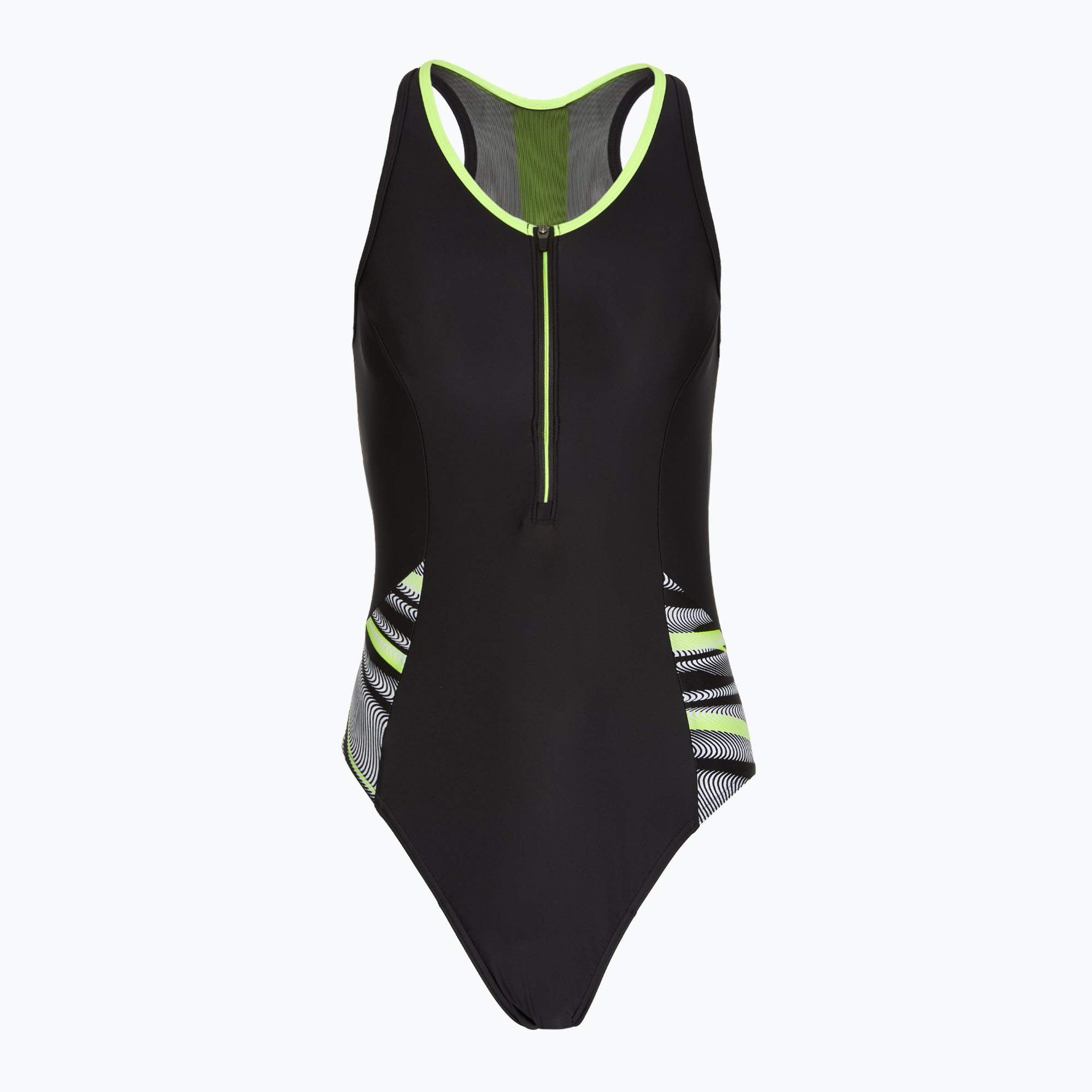 Speedo Reflect Wave nero/verde, costume intero da donna (XS) (Reflect Wave 8-11700C861)
