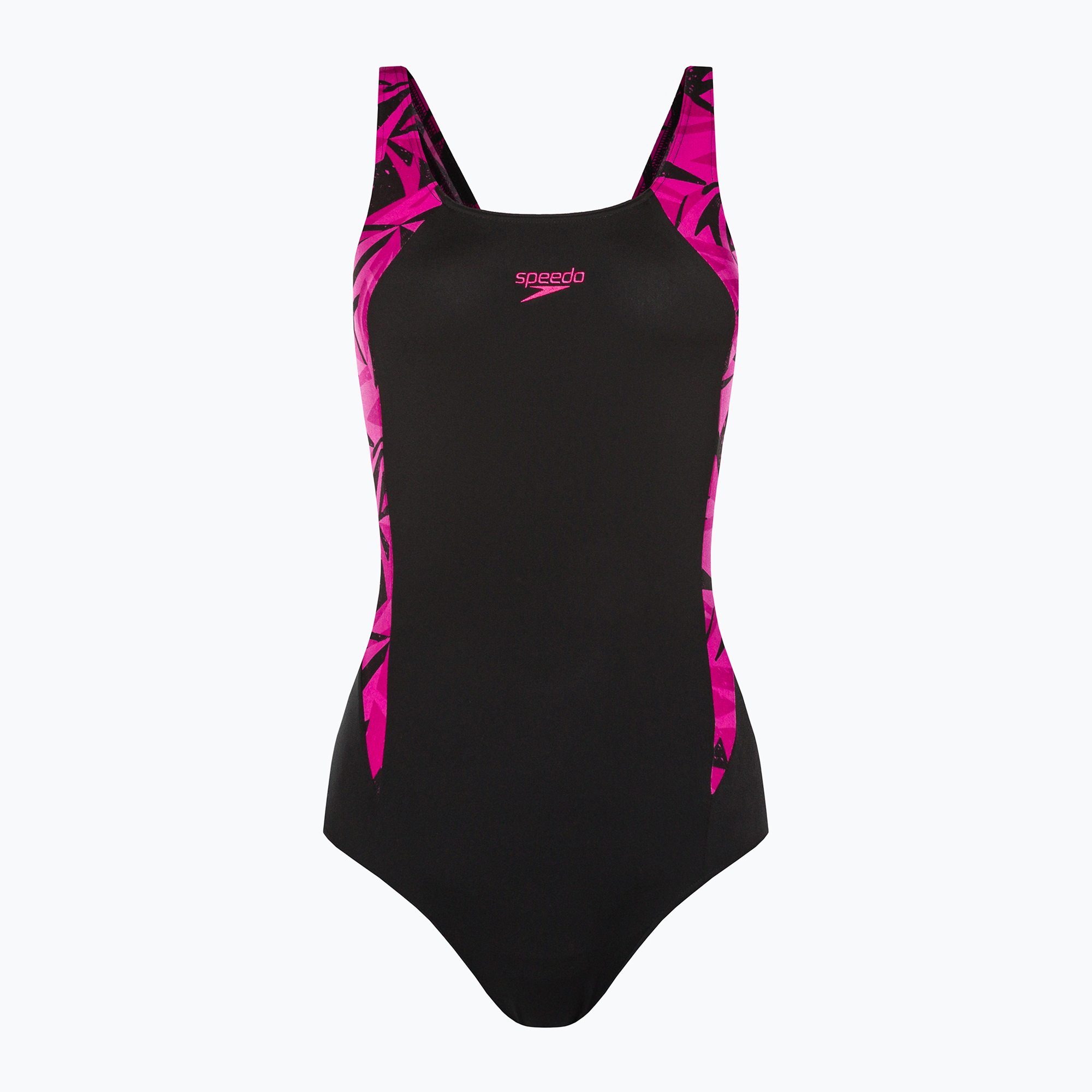 Costume intero Speedo Hyperboom Splice Muscleback donna nero/rosa/ecstatico (32) (Hyperboom Splice Muscleback 8-13470G720)