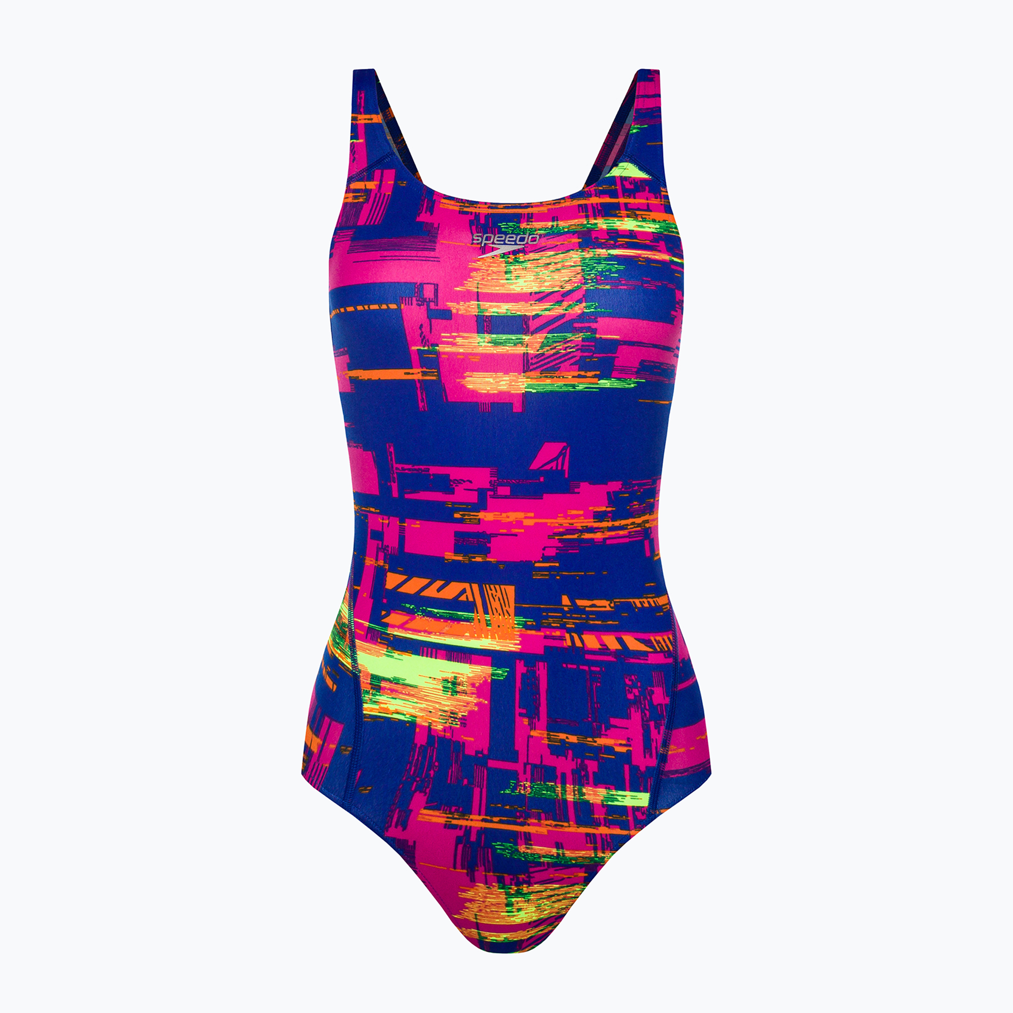 Speedo costume intero donna Allover Recordbreaker blu/rosa