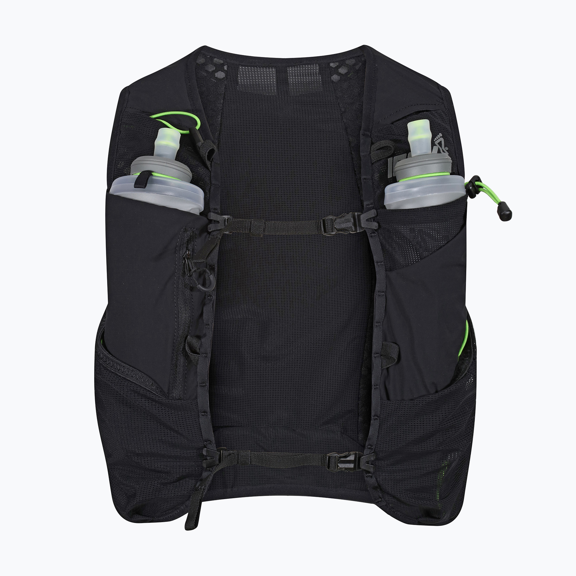 Gilet da corsa Inov-8 Ultrapack Pro 2in1 nero/verde (S) (Ultrapack Pro 2in1 001092)