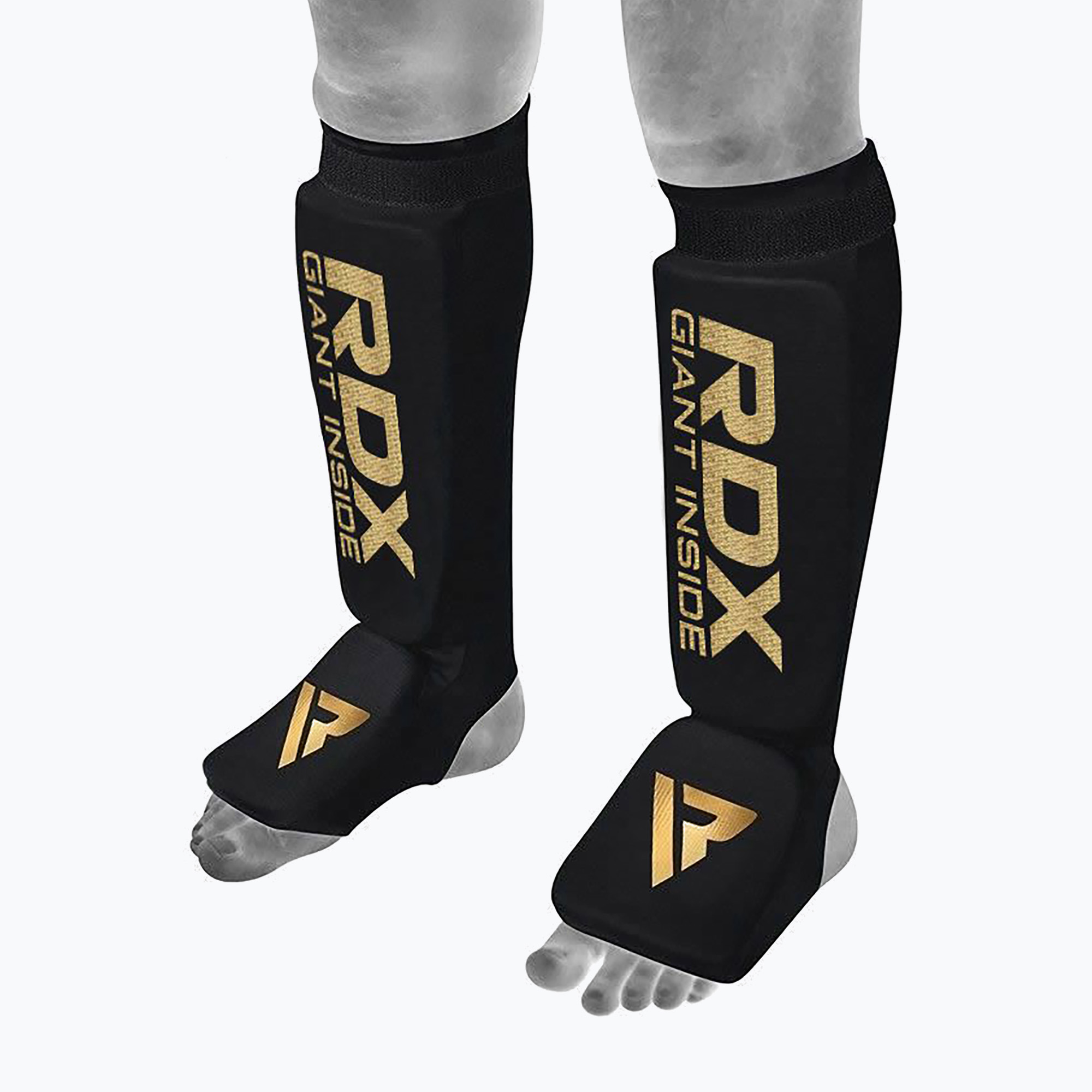 RDX Hosiery Protezioni per tibia in schiuma per collo del piede nero/oro (XL) (Hosiery Shin Instep Foam HYP-SIB)
