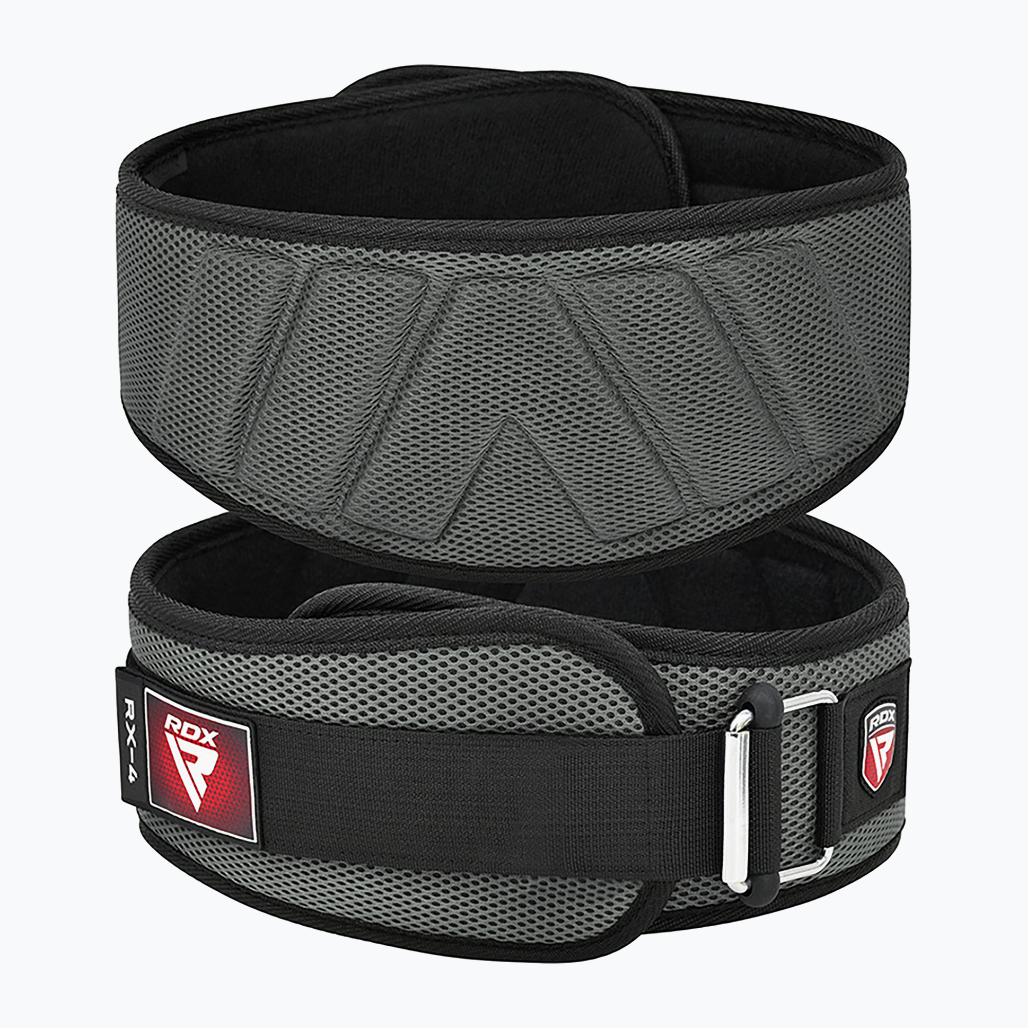 RDX Rx4 Cintura per sollevamento pesi grigio (L) (Rx4 Weightlifting Belt WBE-RX4G)