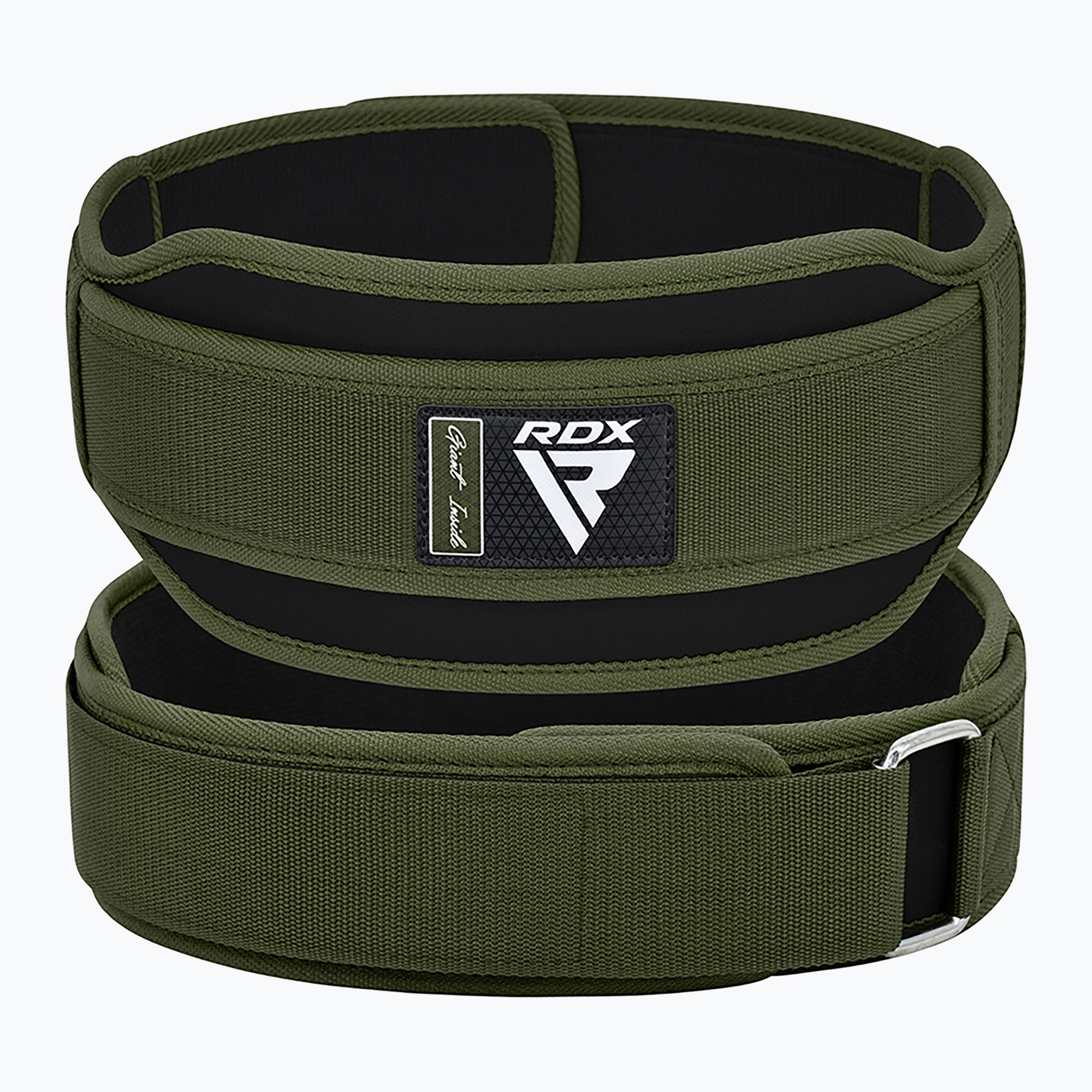 RDX Rx5 Cintura per il sollevamento pesi verde militare (S) (Rx5 Weightlifting Belt WBD-RX5AG)