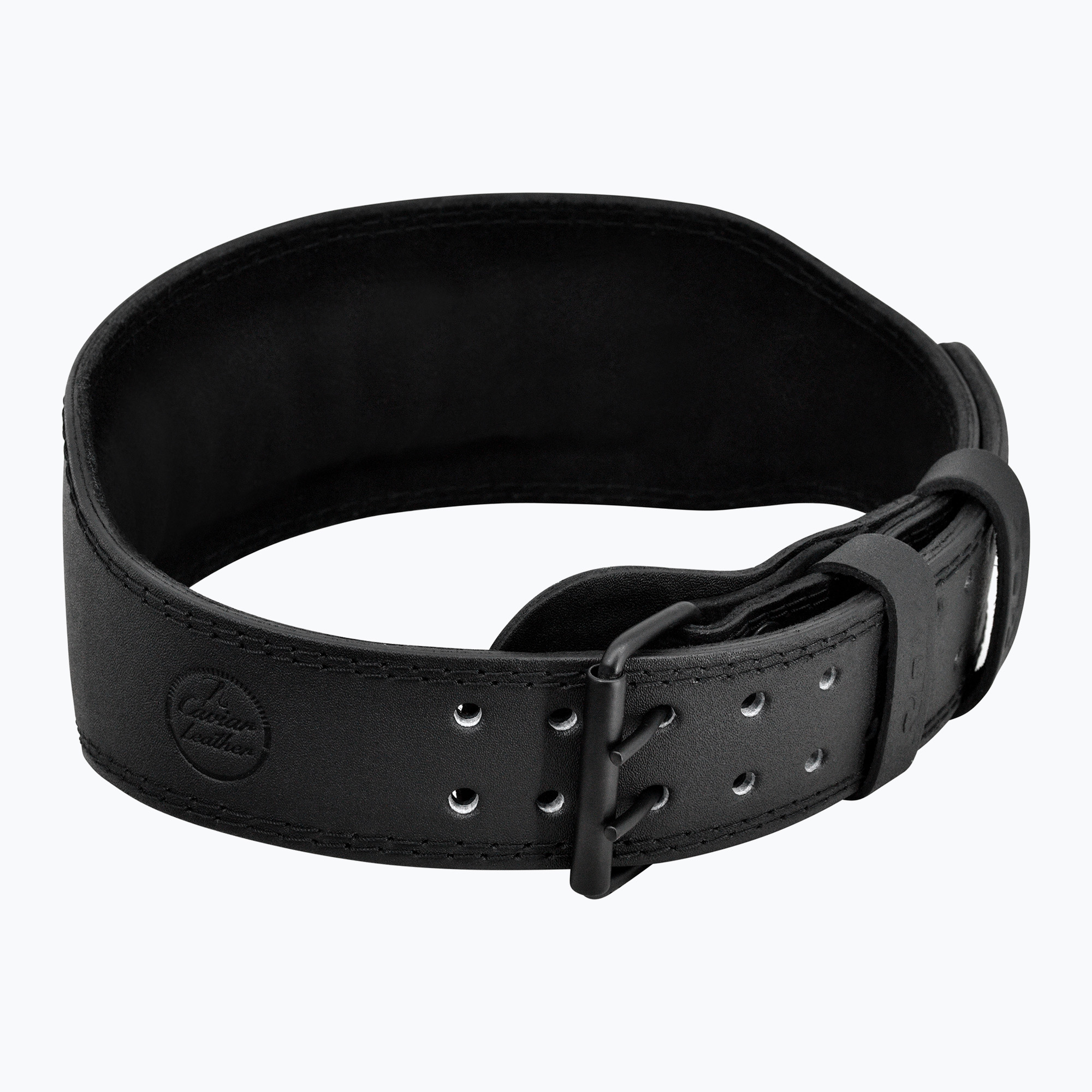 RDX Cintura per sollevamento pesi 4" in pelle nera (M) (Belt 4" Leather WBS-4FB)
