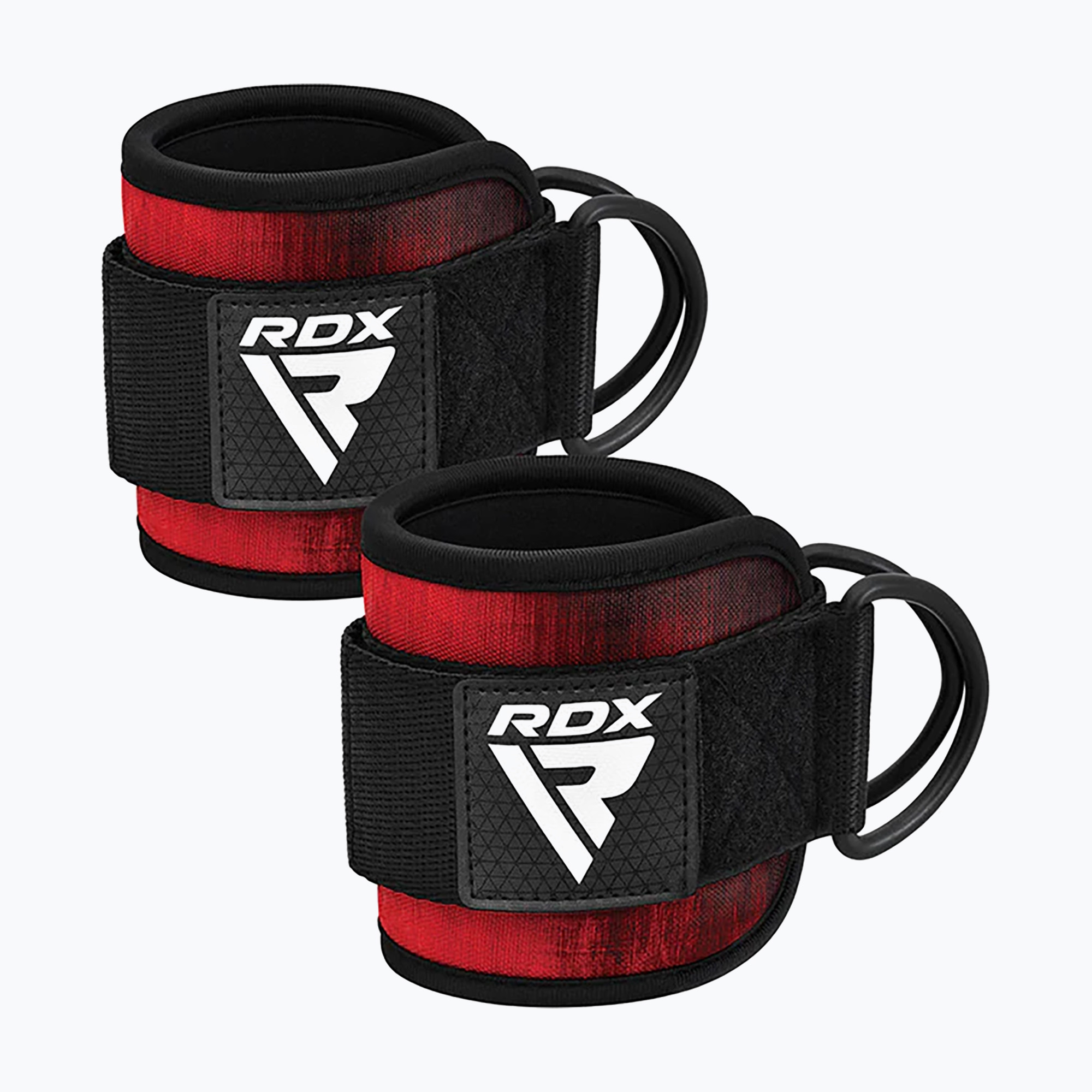 RDX A4 Cinghie di aggancio alla caviglia per macchine a cavo da palestra rosso (A4 Ankle Straps For Gym Cable Machine WAN-A4R-P)