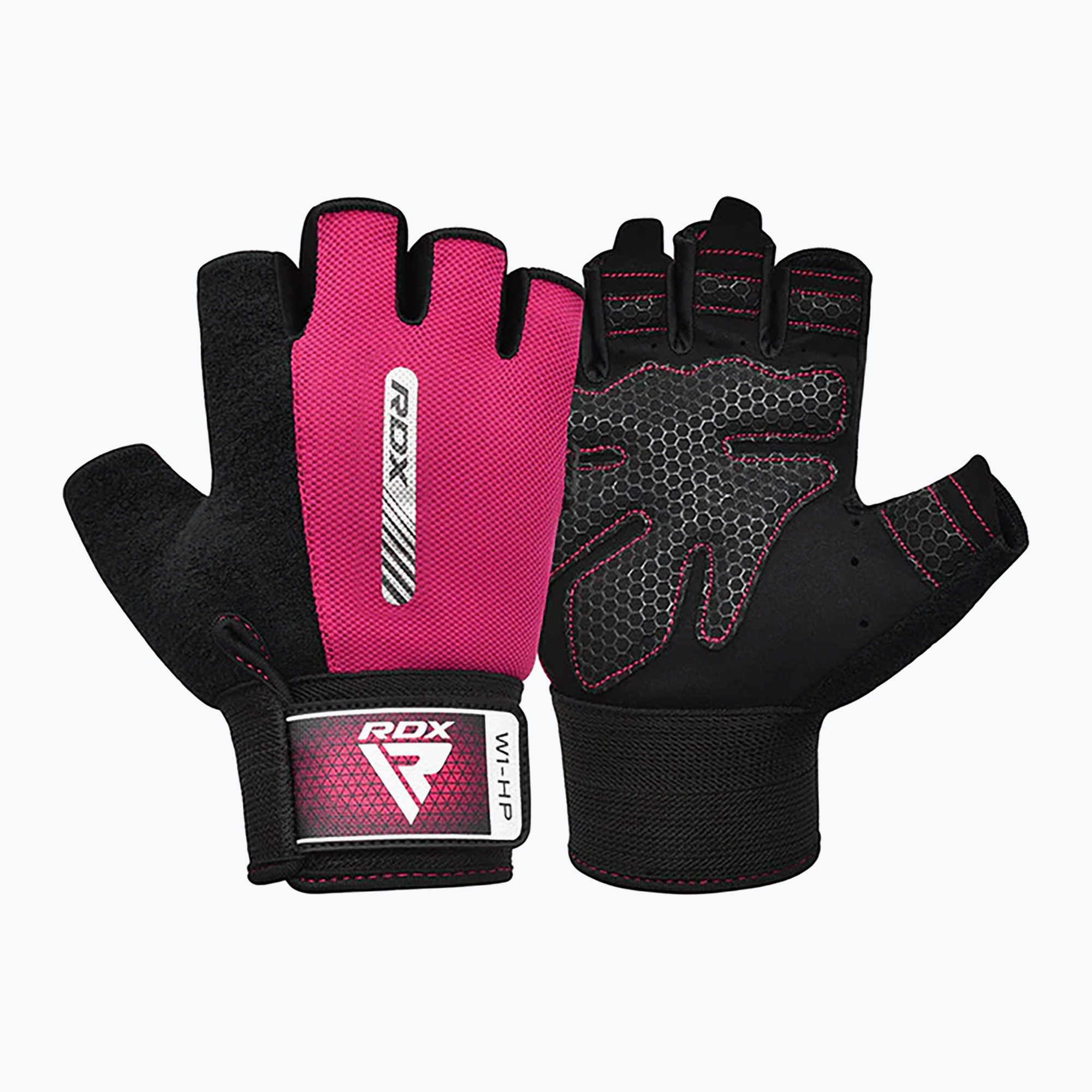 Guanti da allenamento RDX Gym W1 rosa (S) (Gym Workout W1 WGA-W1HP-S)