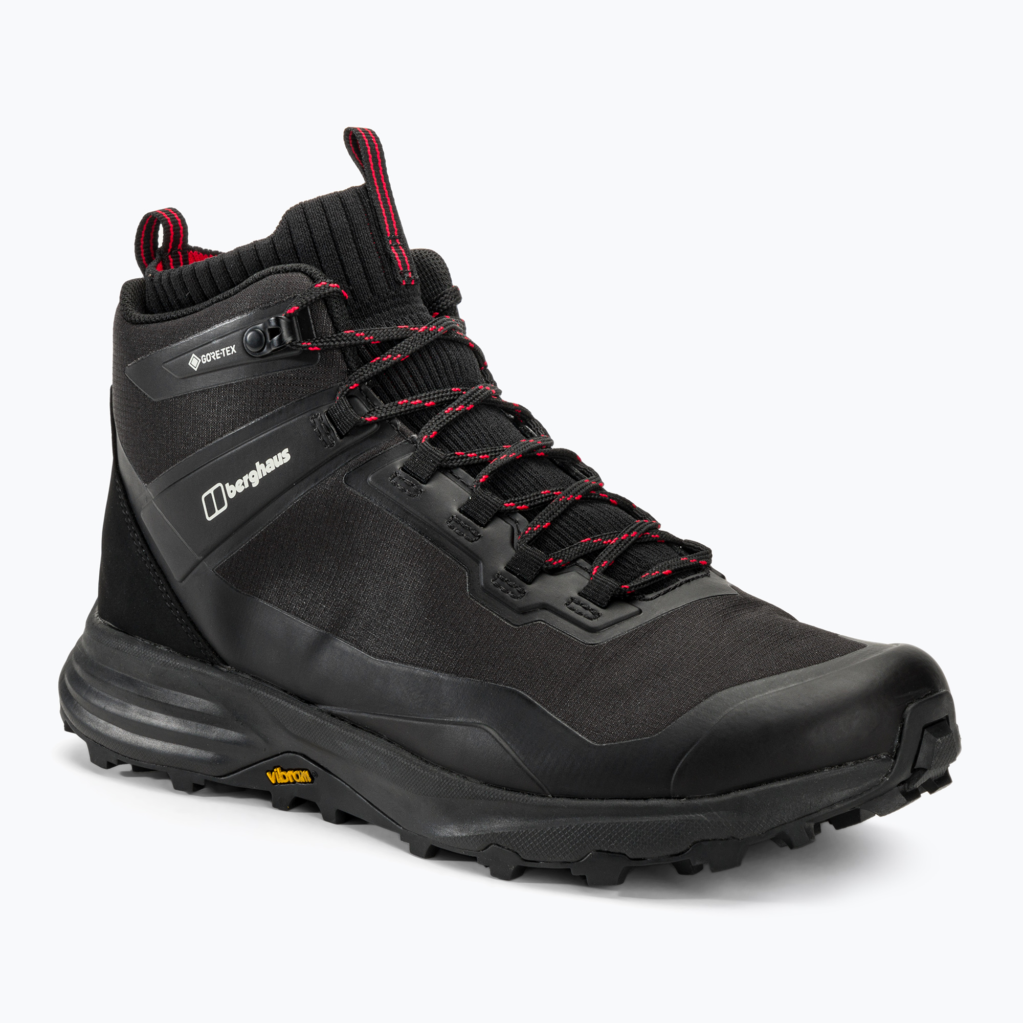 Scarpe da trekking da uomo Berghaus Vc22 Mid GTX nero/rosso (47 EU) (Vc22 Mid GTX 4-22506B59)