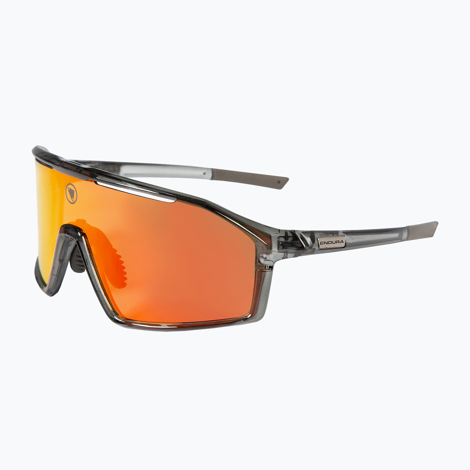 Occhiali da sole Endura Gabbro II 2 grigio/marrone tinta/rosso-arancio pieno a specchio (Gabbro II 2 E1291GY)