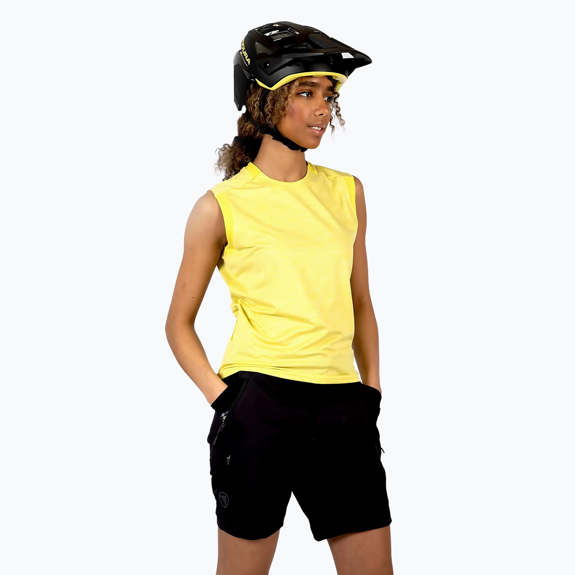 Maglia ciclismo donna Endura Singletrack Tank Top W sulphur (S) (Singletrack Tank Top W E6222SU)