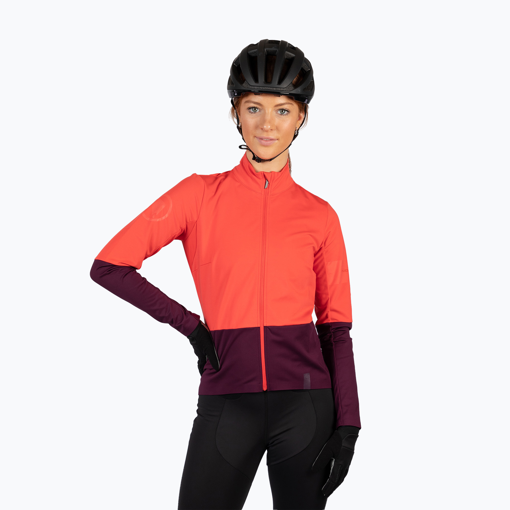 Endura FS260 Jetstream manica lunga da ciclismo da donna color melanzana (XS) (FS260 Jetstream W E6227AU)