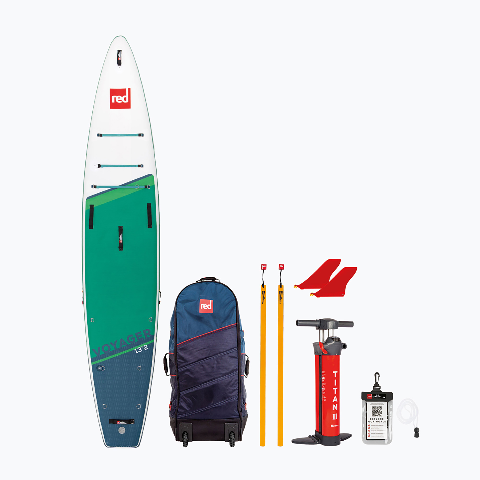 tavola da SUP Red Paddle Co Voyager 2024 13'2" verde (400 cm) (Voyager 2024 13'2" 17624)
