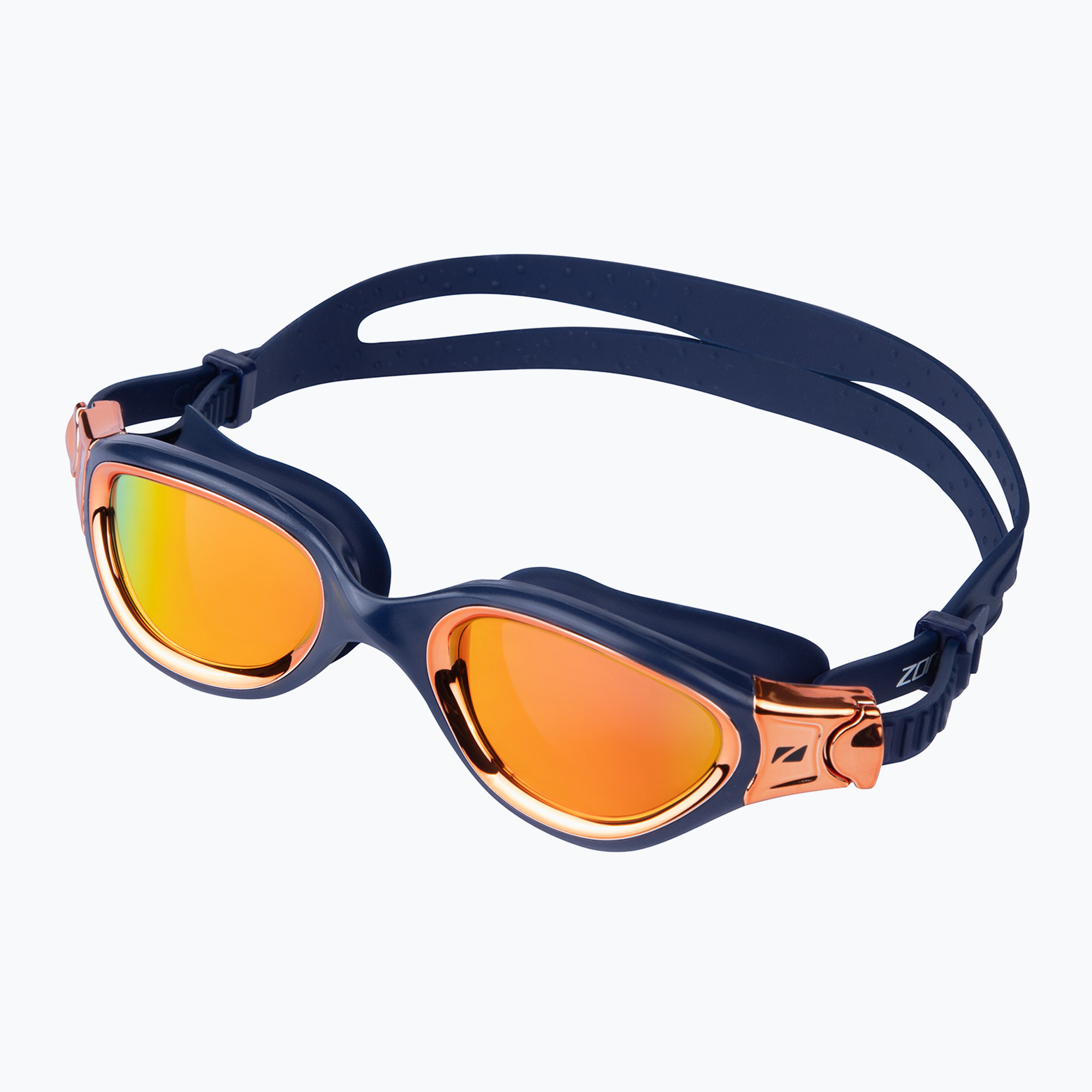 Occhialini da nuoto ZONE3 Venator-X blu/rame/oro revo polarizzato