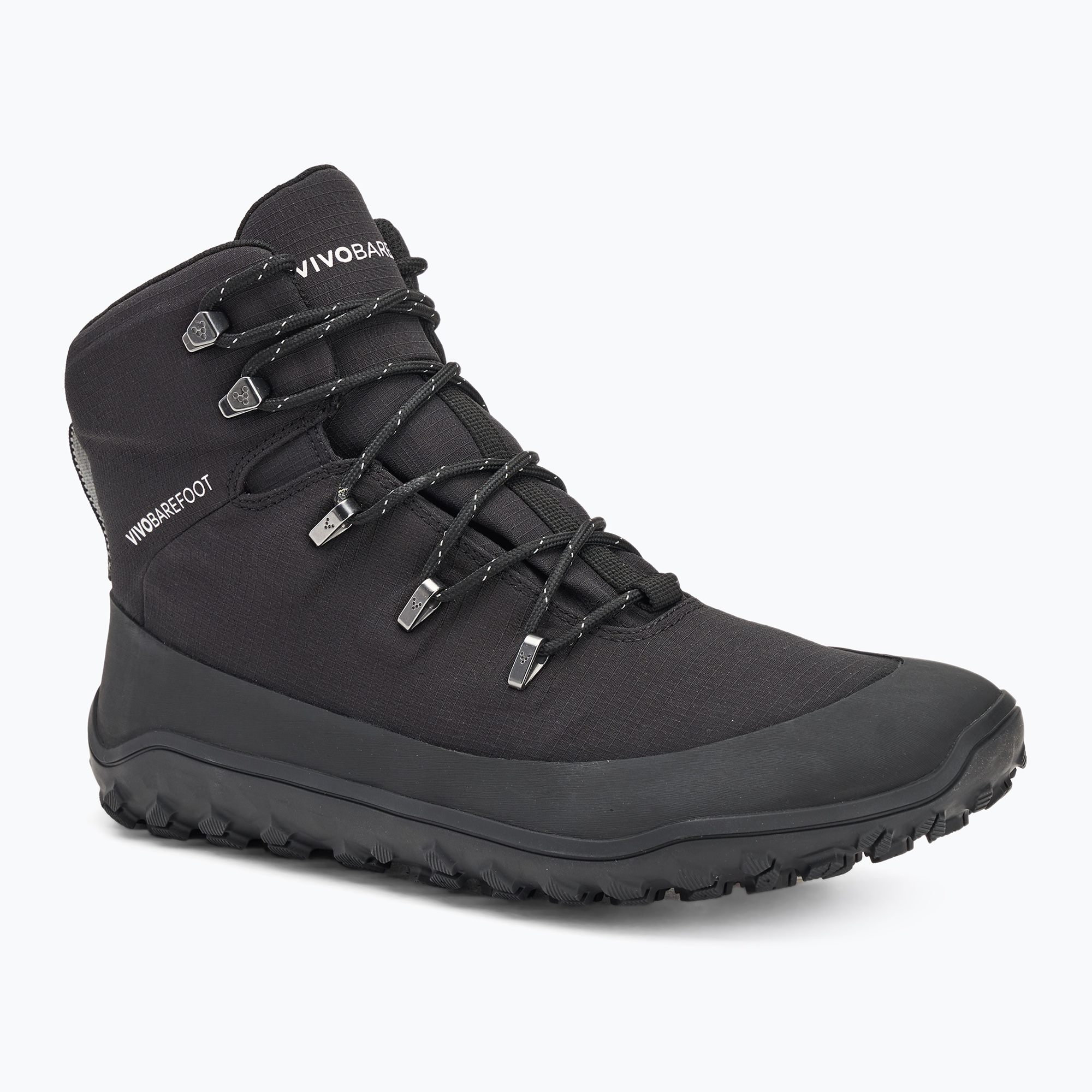 Scarpe da uomo a piedi nudi Vivobarefoot Tracker Textile AT ossidiana (46 EU) (Tracker Textile AT 309536-01)