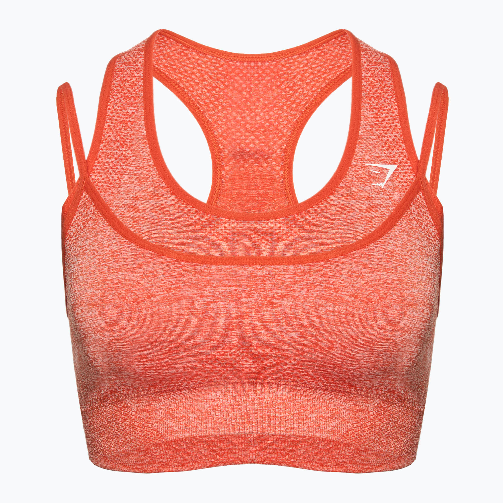 Reggiseno da allenamento Gymshark Vital Rise Sports rosso/marrone (S) (Biustonosz Gymshark Vital Rise Sports GLSB3908-HRM)