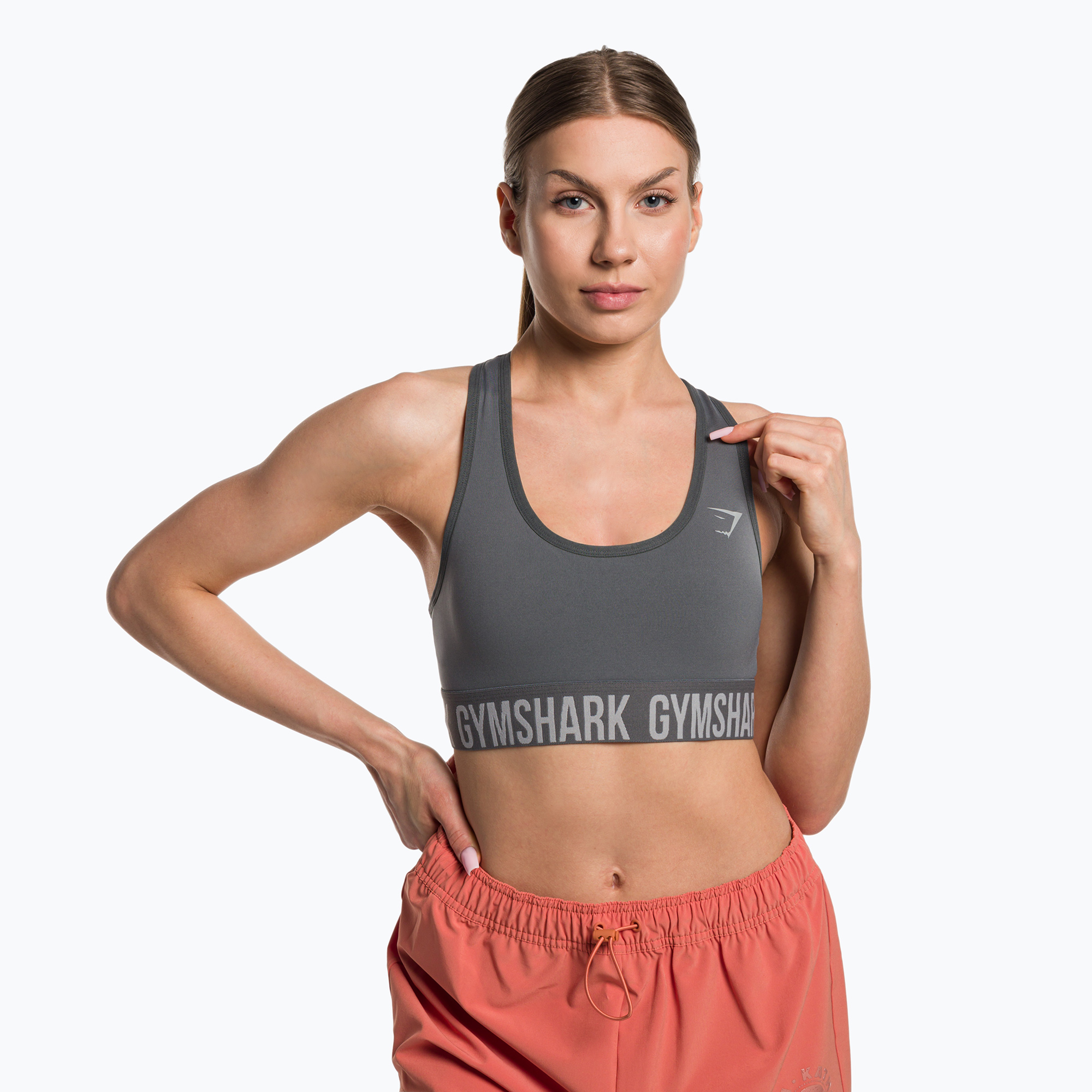 Reggiseno fitness grigio Gymshark Fit Sports (XS) (Fit Sports B1A5W-GBBC-CK1)