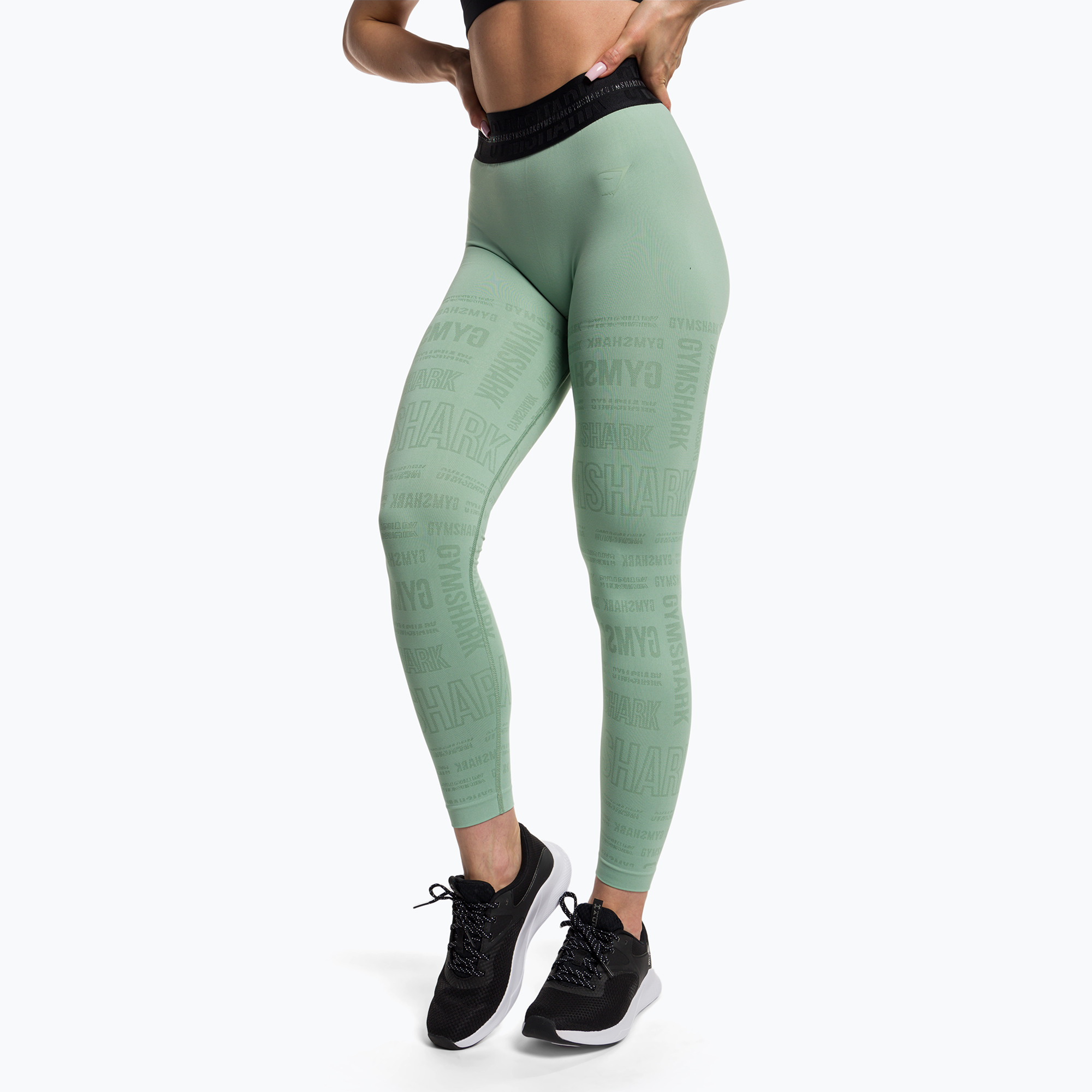 Leggings da allenamento da donna Gymshark Vision verde/nero (L) (Vision B1A8V-EBCH-CK1)