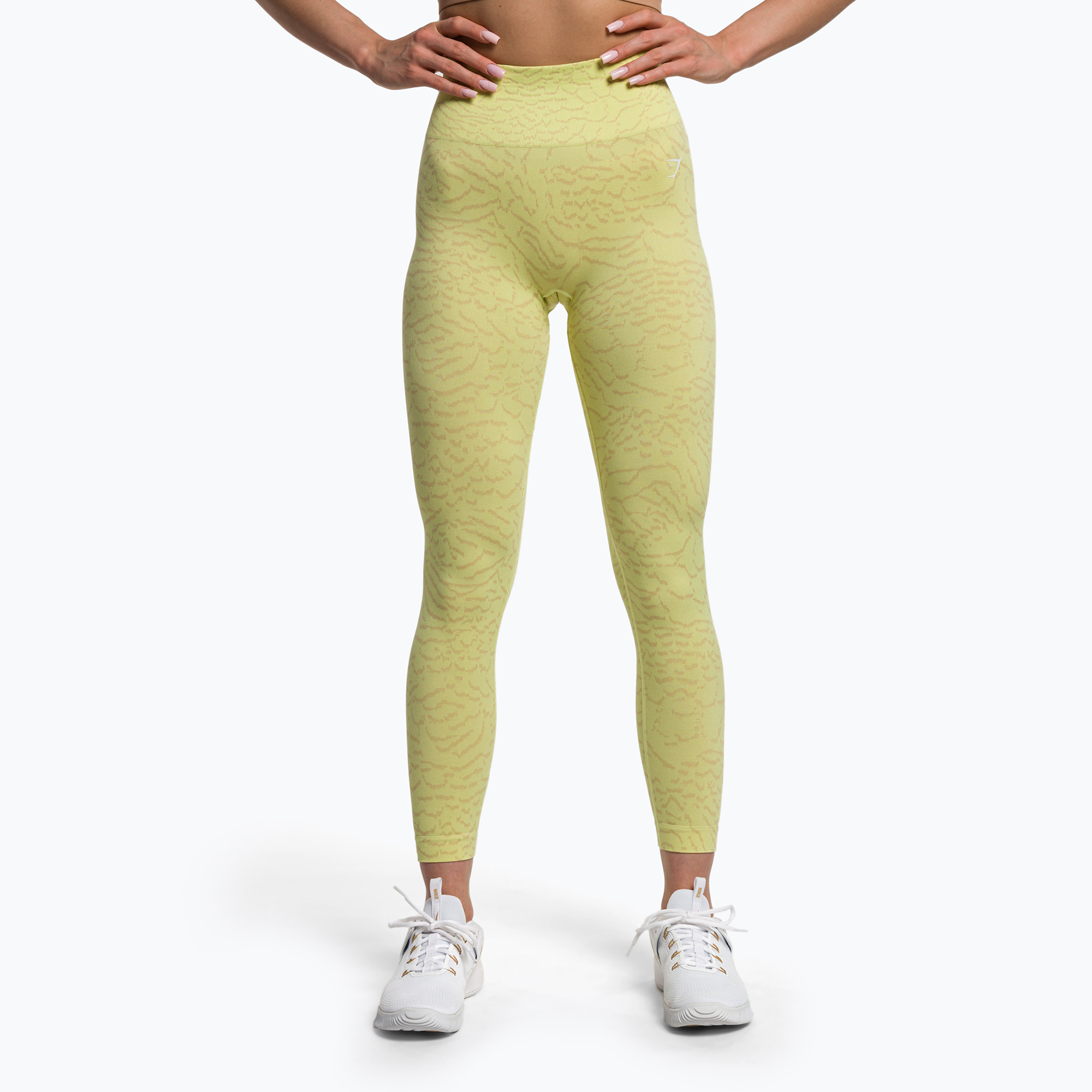 Leggings da allenamento da donna Gymshark Adapt Animal Seamless verde lucciola (M) (Adapt Animal Seamless B2A2W-EBJZ-CK1)