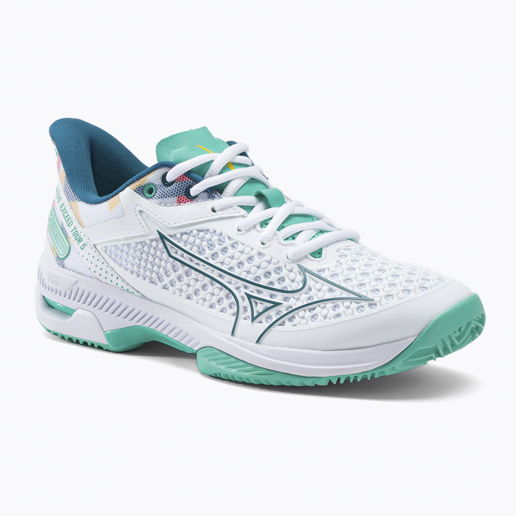 Scarpe da tennis da donna Mizuno Wave Exceed Tour 5CC bianco 61GC2275 (40 EU) (Wave Exceed Tour 5 CC 61GC227523)
