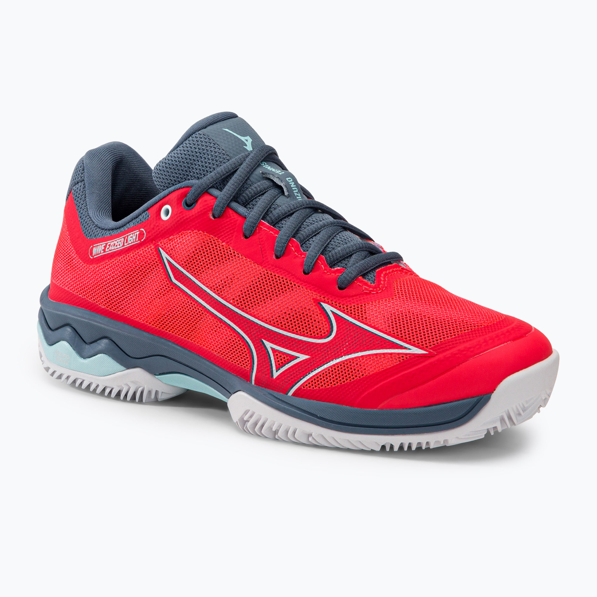 Scarpe da tennis da donna Mizuno Wave Exceed Light CC Fierry Coral 2/White/China Blue 61GC222158 (40 EU) (Wave Exceed Light CC 61GC222158)