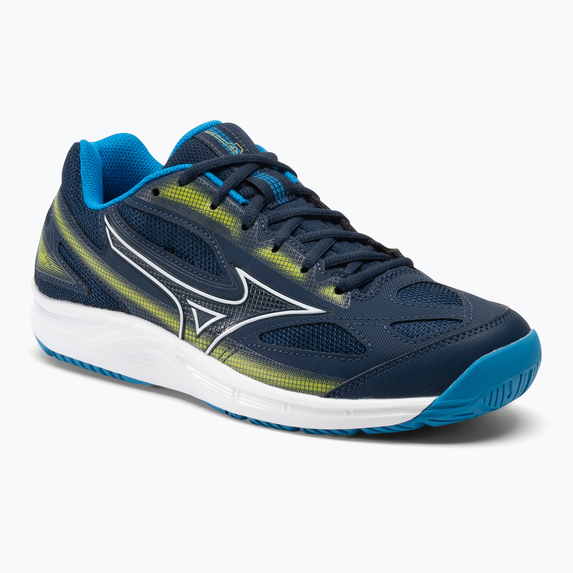 Scarpe da tennis da uomo Mizuno Break Shot 4 AC blu vestito/blu/zolfo primavera (46 EU) (Break Shot 4 AC 61GA234014)