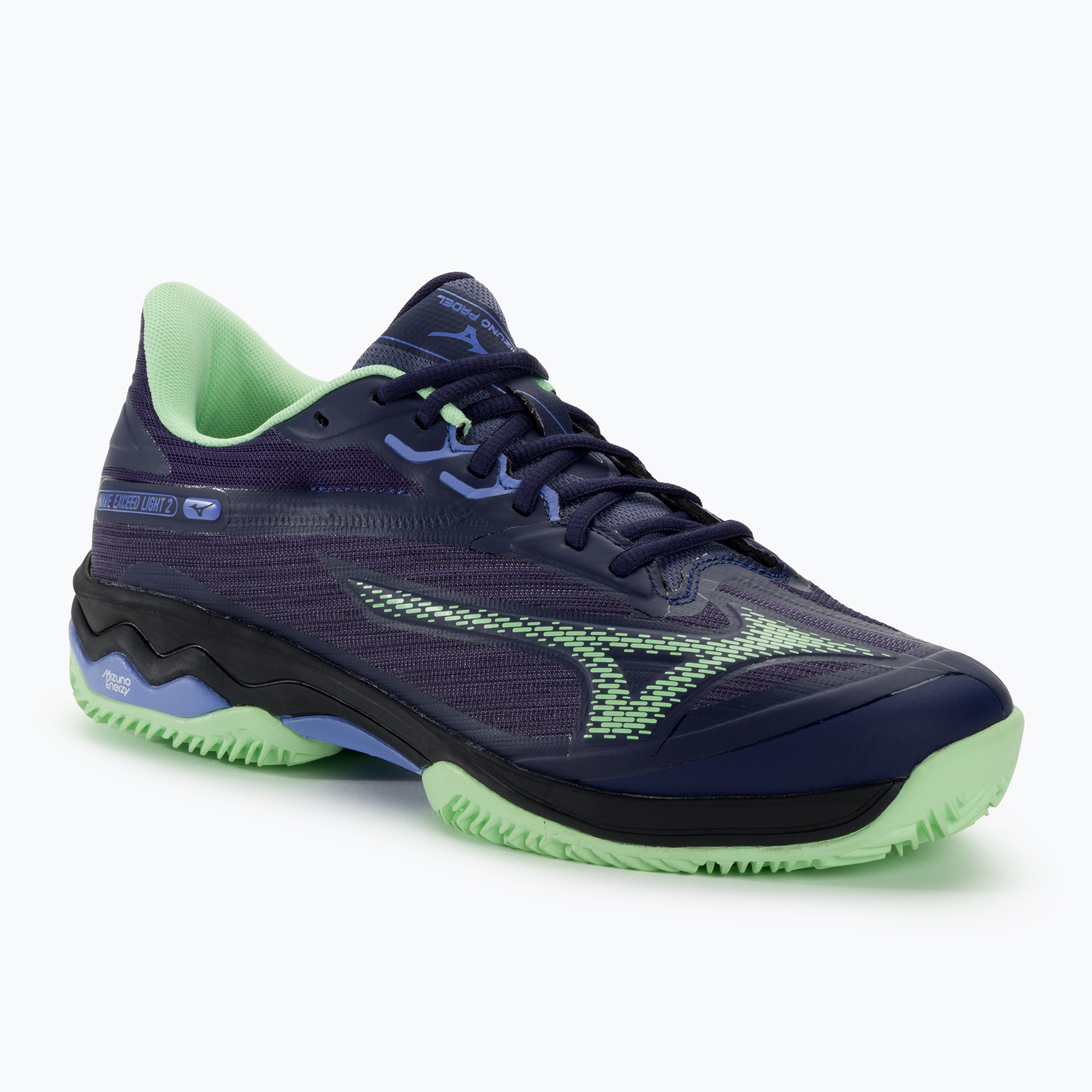Scarpe da padel da uomo Mizuno Wave Exceed Light 2 Padel sera blu/patina verde/lolite (42 EU) (Wave Exceed Light 2 Padel 61GB232267)