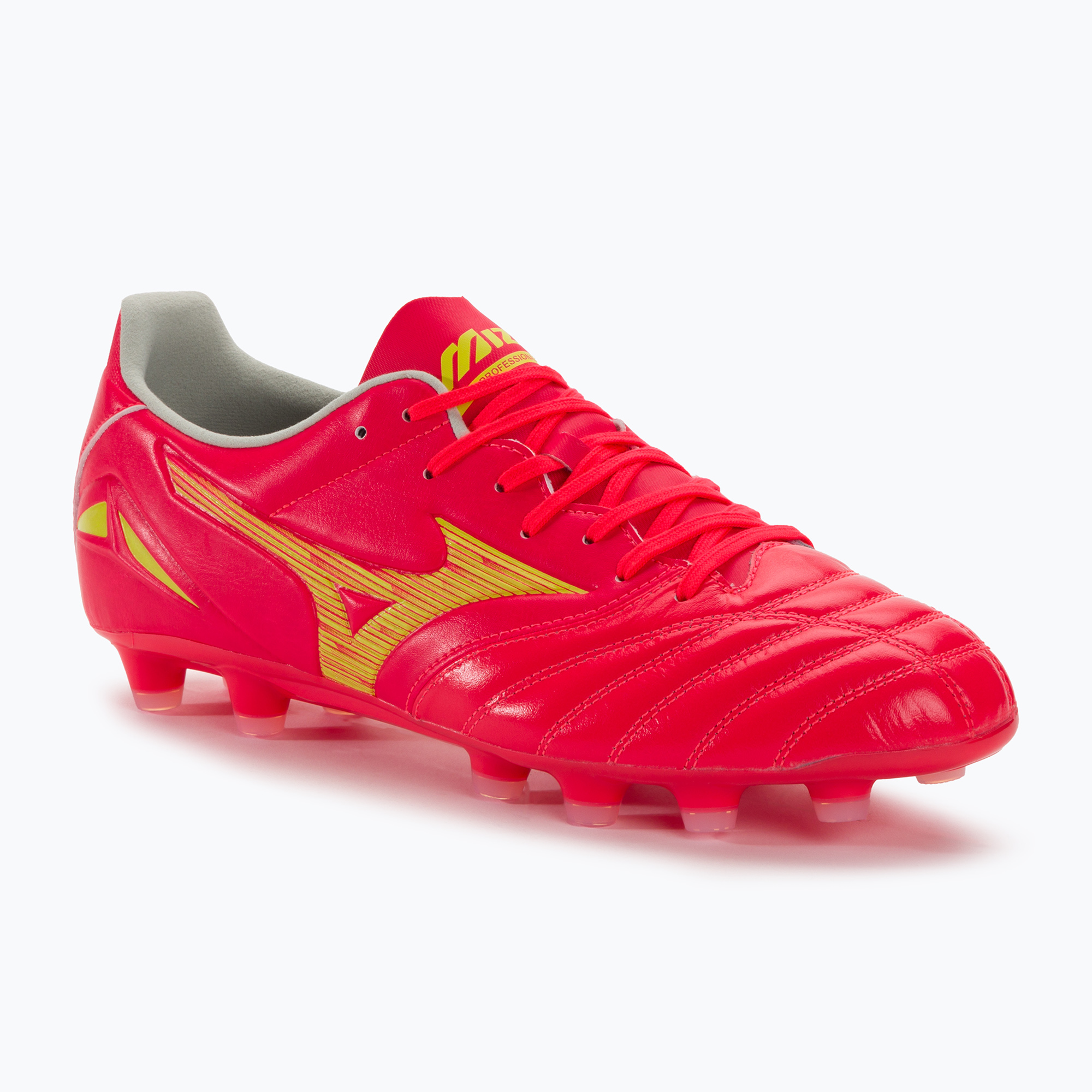 Mizuno Morelia Neo IV Pro AG scarpe da calcio uomo flery coral2/ bolt2/ flery coral2