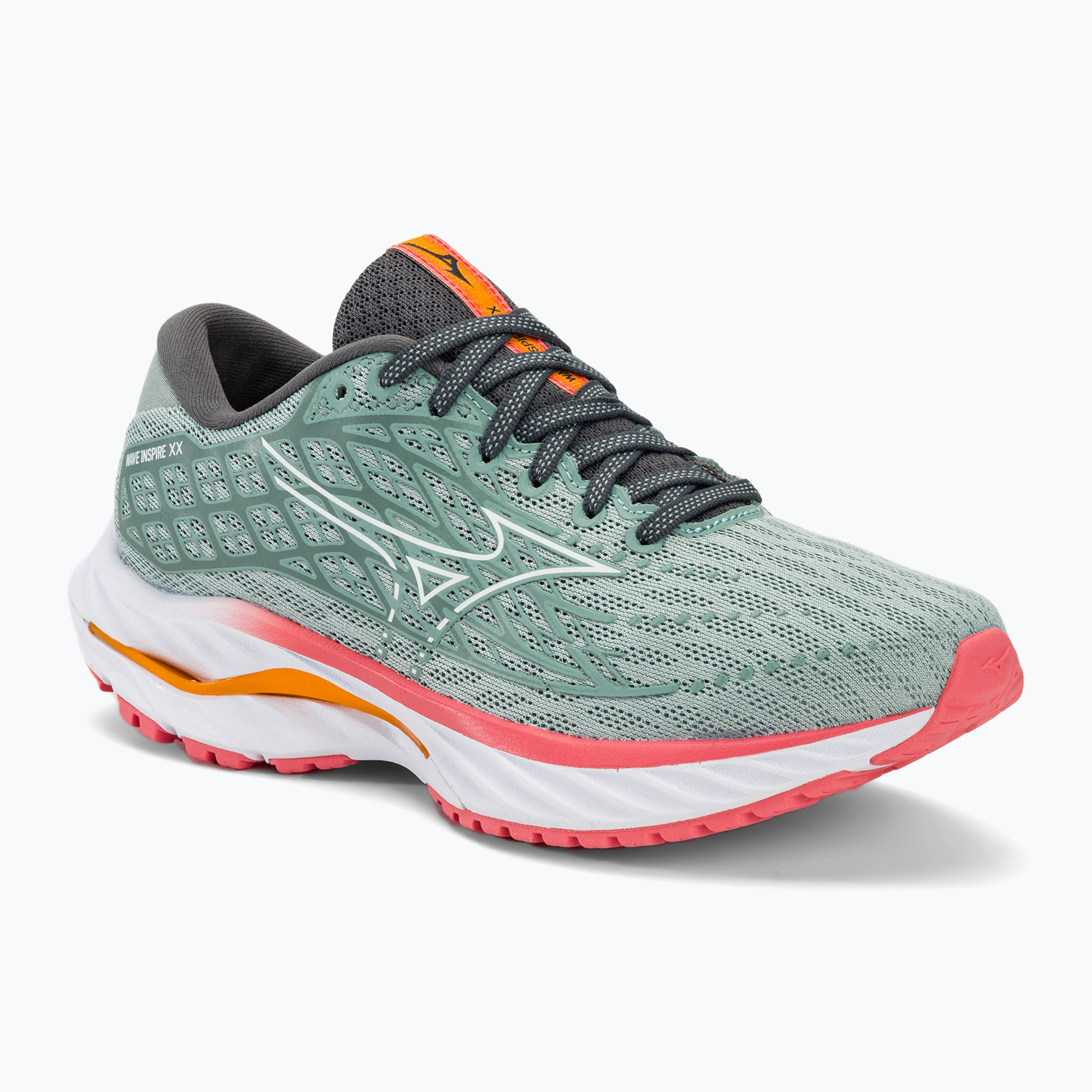 Scarpe da corsa da donna Mizuno Wave Inspire 20 grigio nebbia/bianco/dubarry (37 EU) (Wave Inspire 20 J1GD244421)
