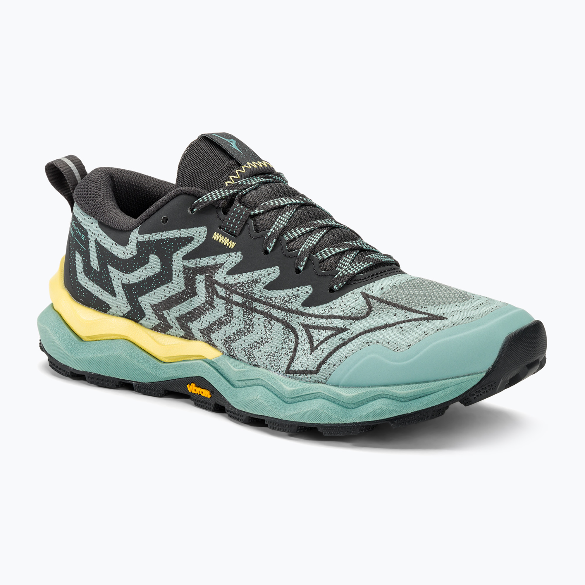 Scarpe da corsa da donna Mizuno Wave Daichi 8 aquifer/nero oyster/sunshine (42 EU) (Wave Daichi 8 J1GK247103)