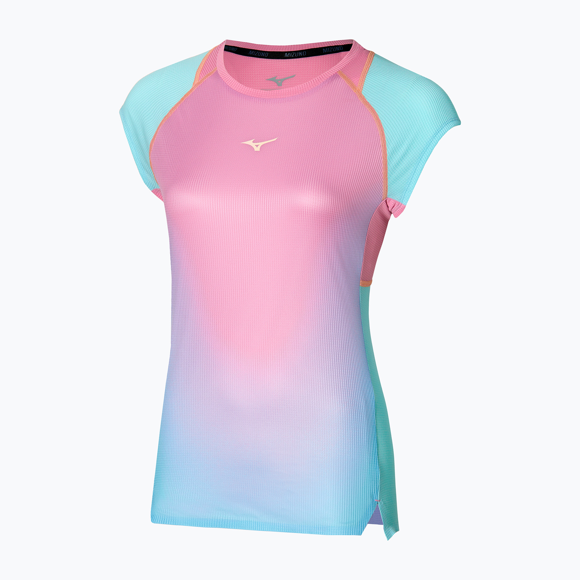 Maglietta da corsa da donna Mizuno Aero Tee lilla chiffon (S) (Aero Tee J2GAB20266)